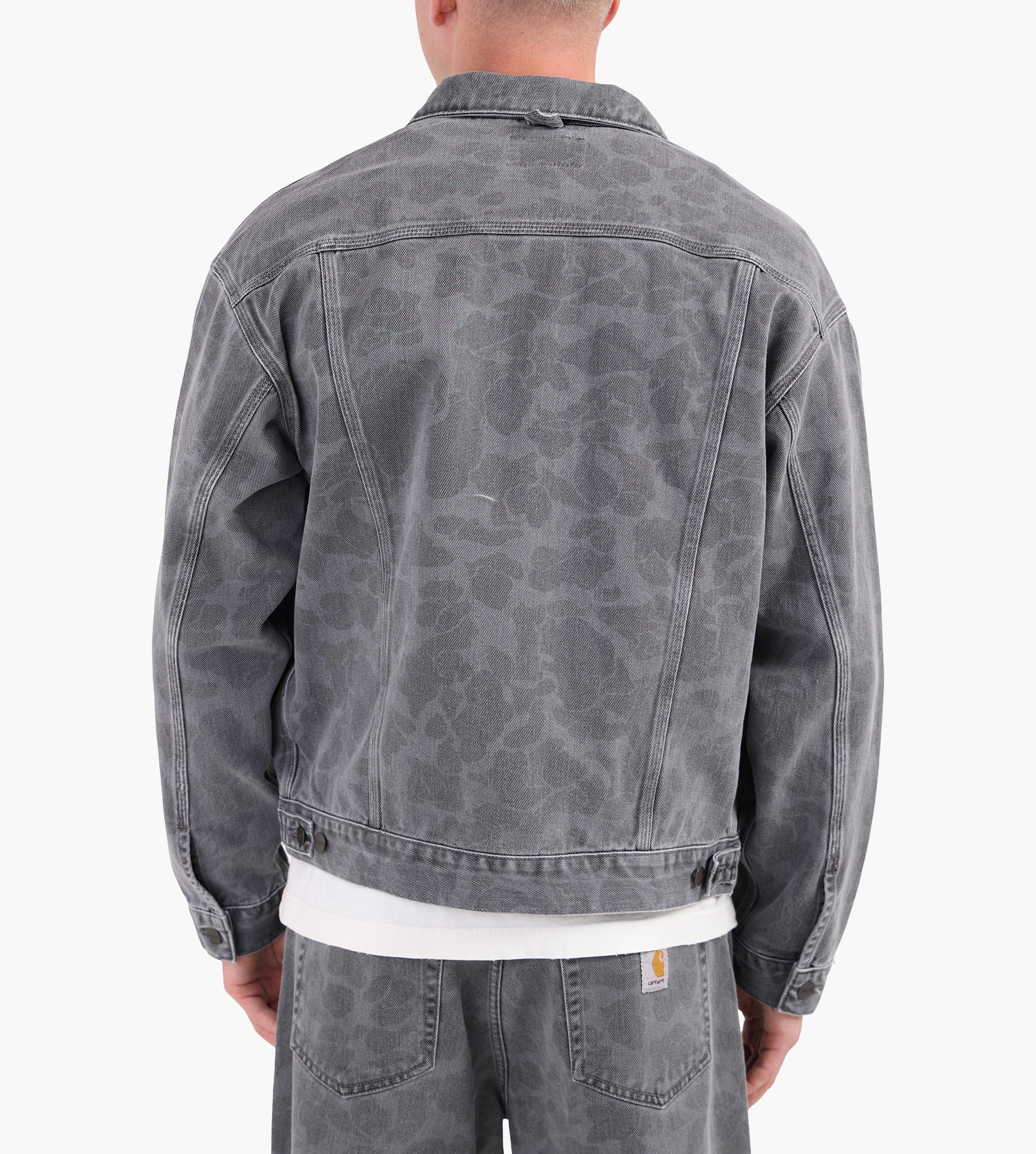 Carhartt WIP Duck Helston Jacket Camo Duck Black