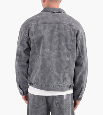 Carhartt WIP Duck Helston Jacket Camo Duck Black