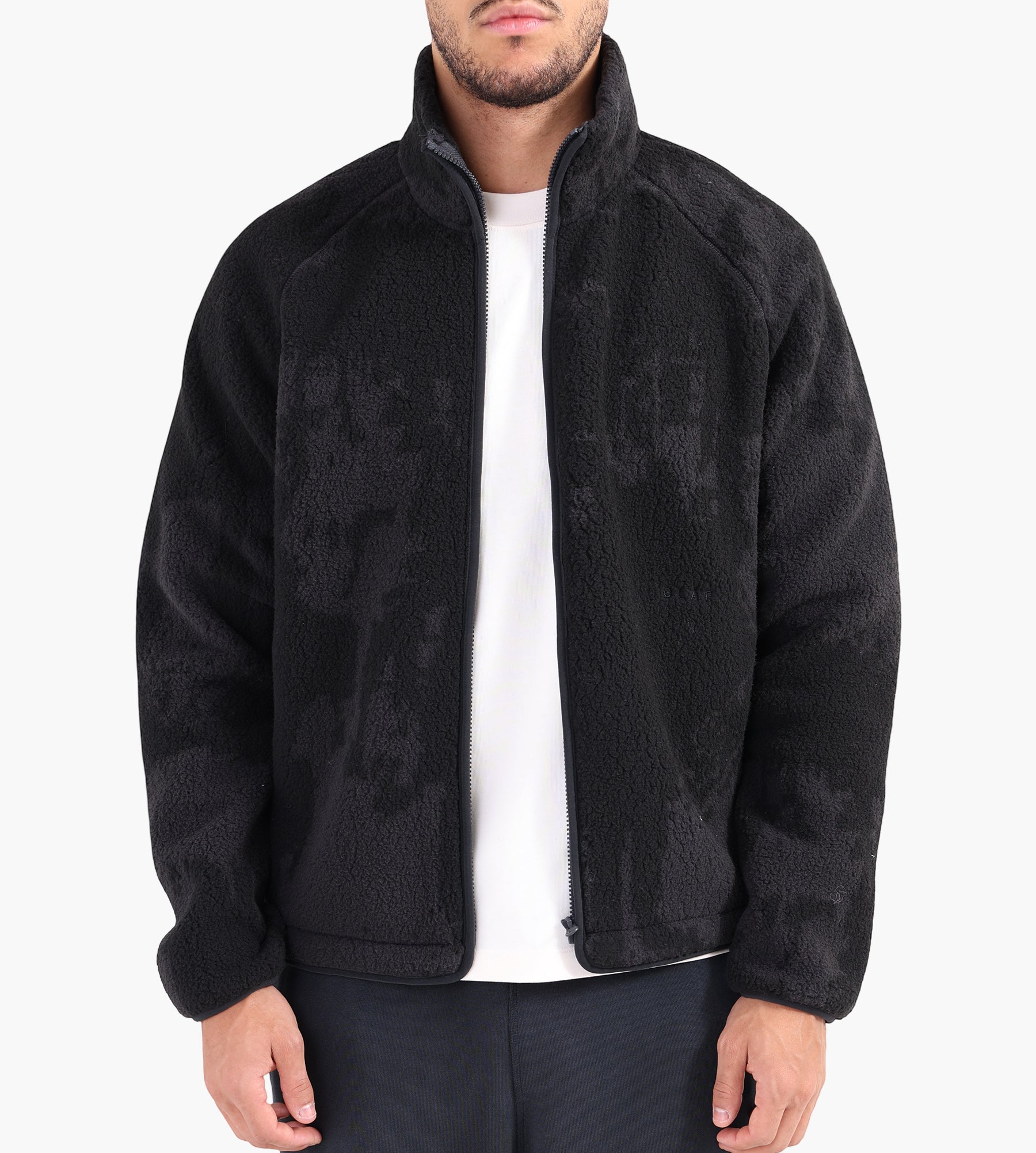 OLAF Fleece Jacket Black charcoal