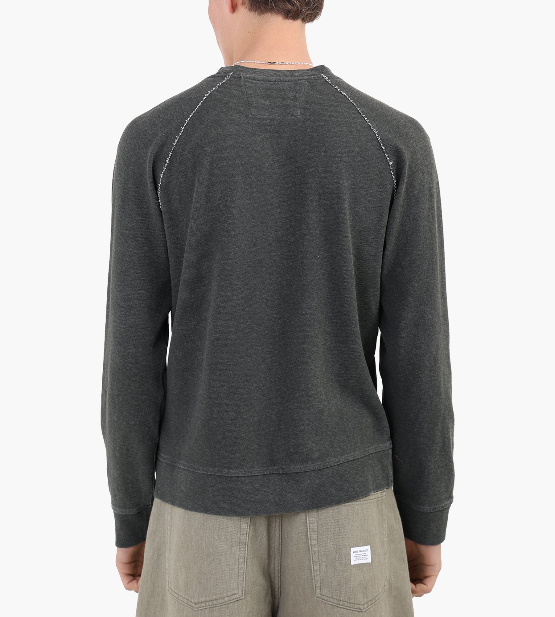 C.P. Company Heavy Jersey Plated Crewneck Gunmetal