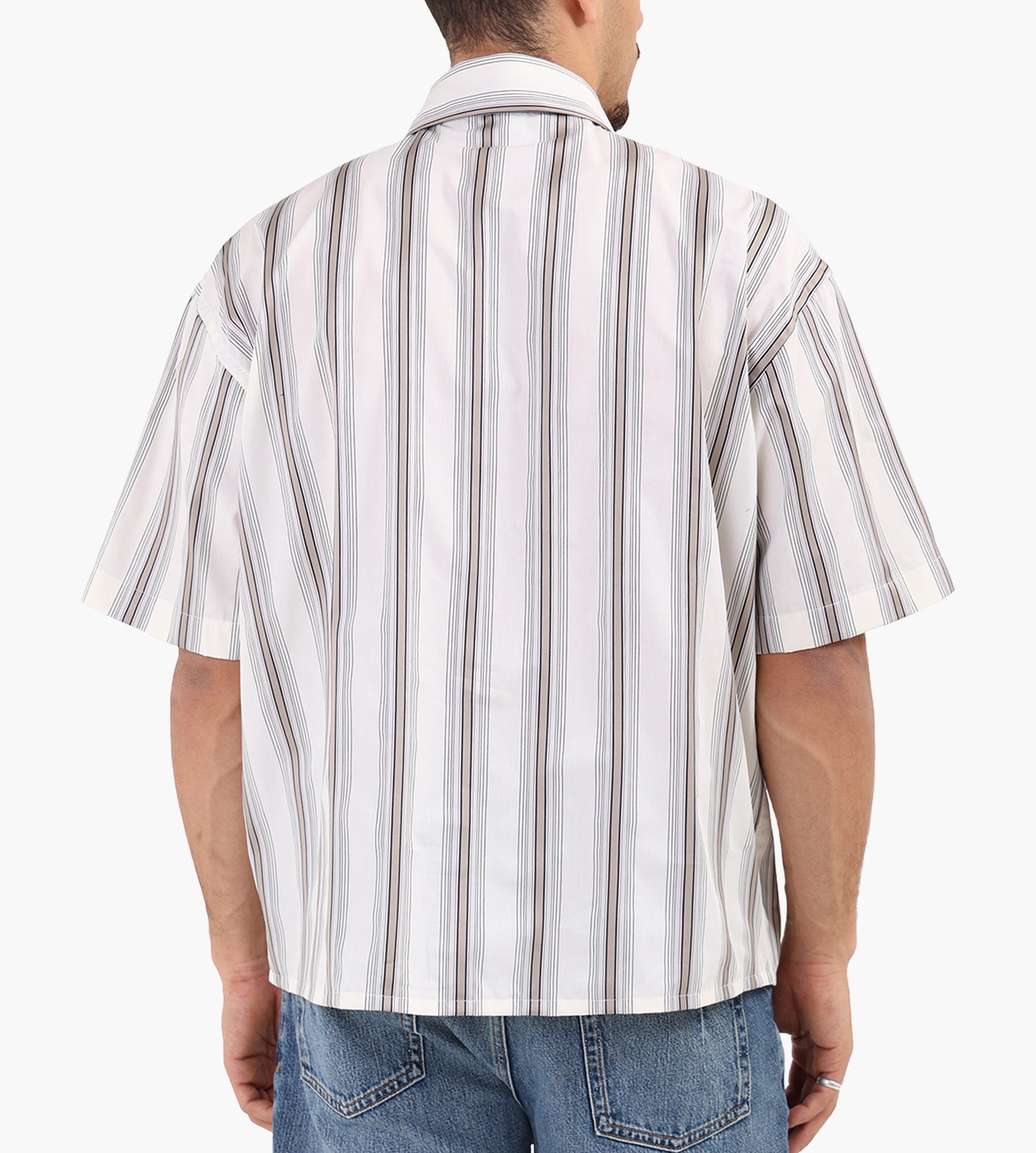 Won Hundred Maza Stripe Short Sleeve Shirt Rock Ridge COMB.