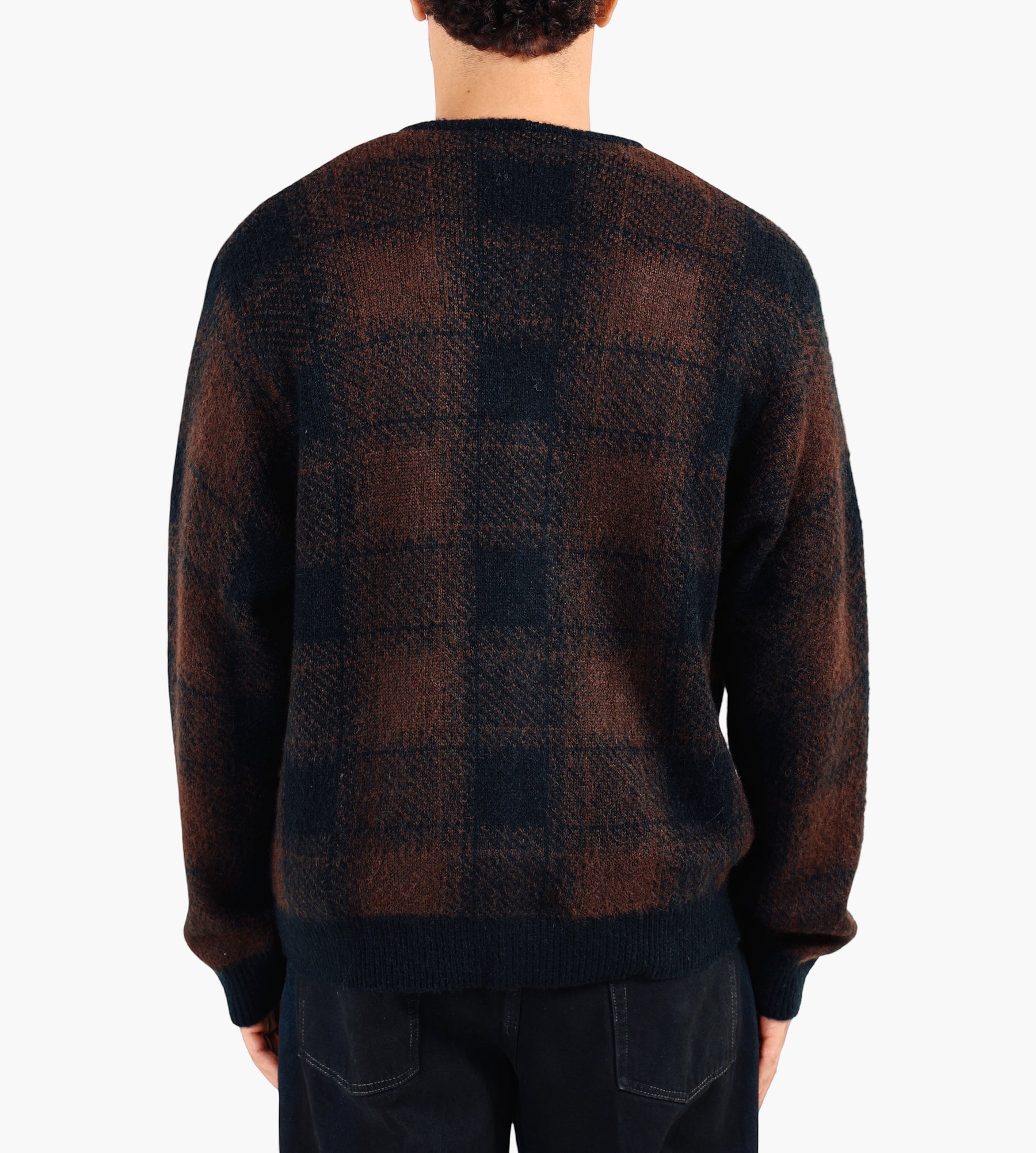 Carhartt WIP Everson Cardigan Everson Jacquard Black Palisander