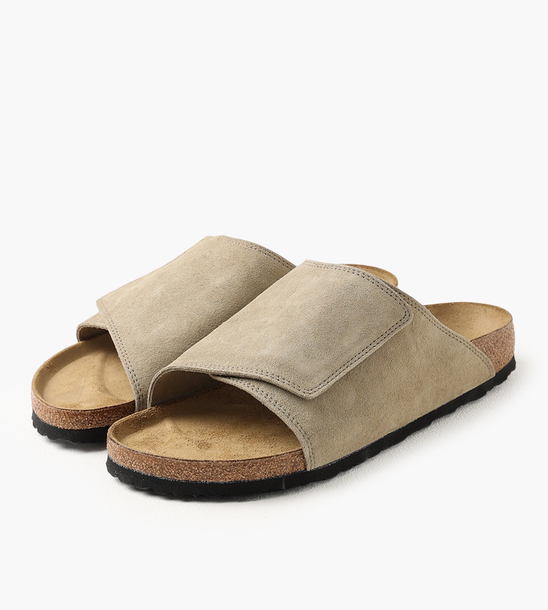 Birkenstock Solana Suede Leather Faded Khaki