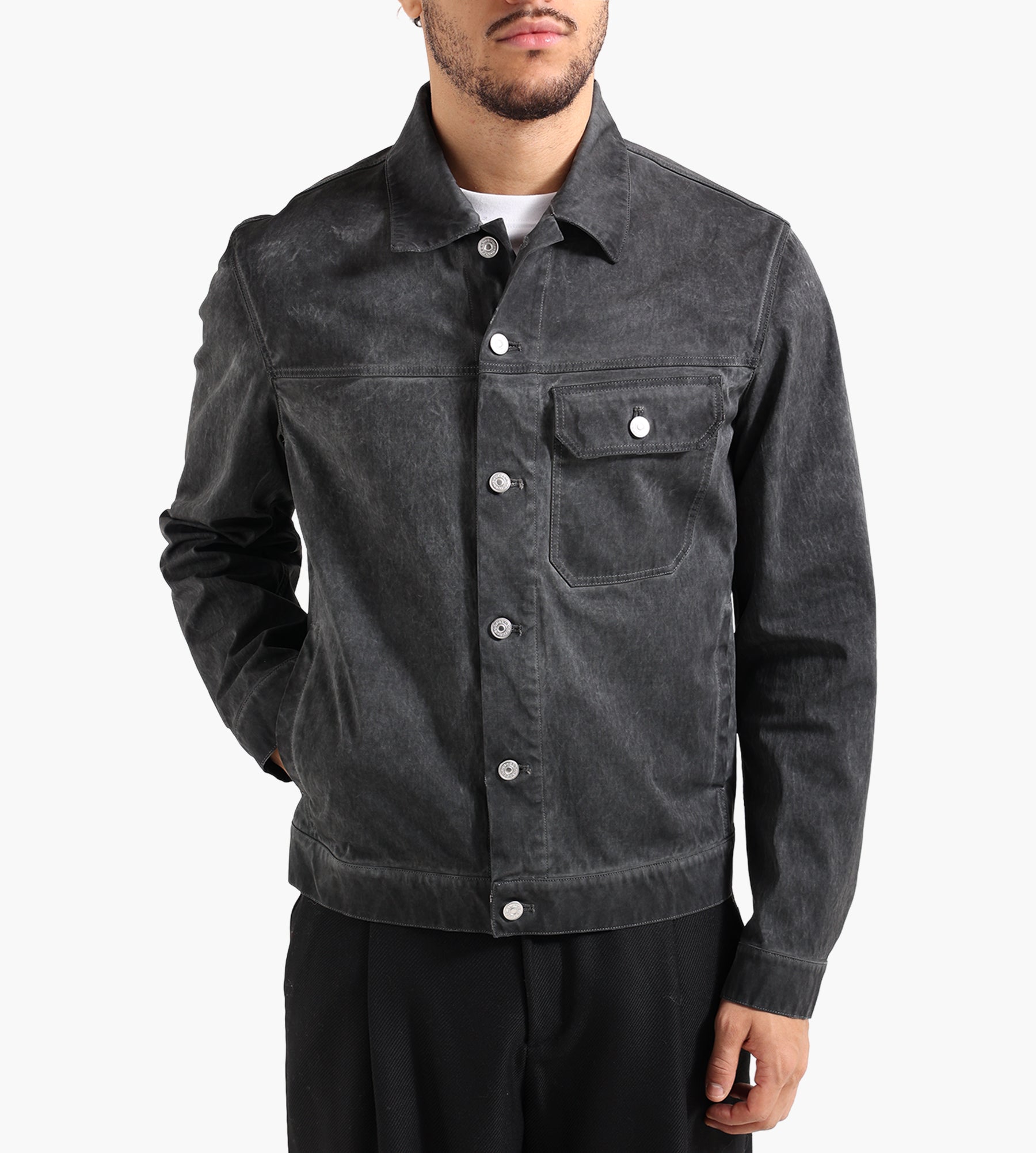 Ten-C Jeans Jacket Grey Smog