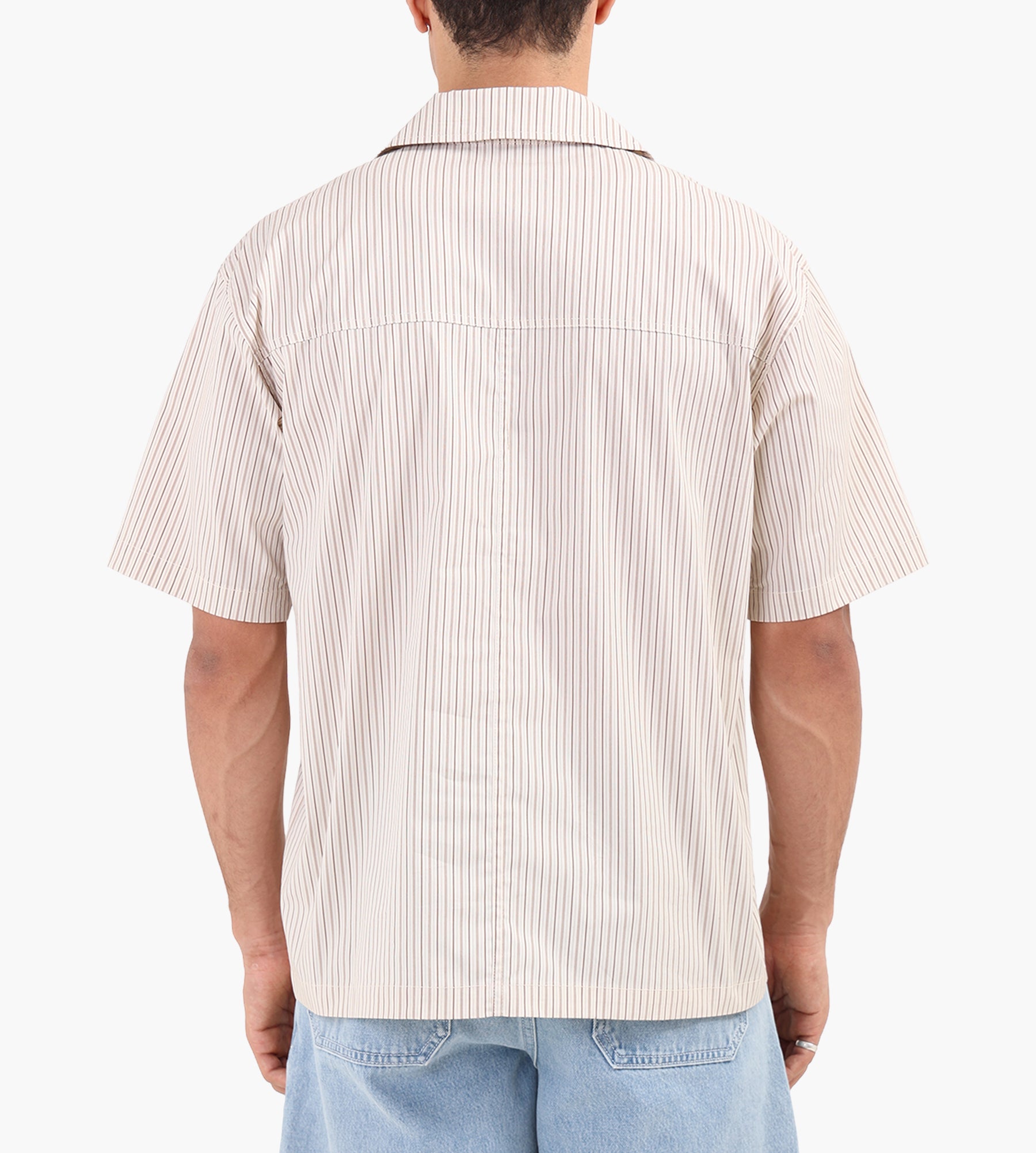 Libertine-Libertine Volcano 3694 Short Sleeve Shirt Brown Pin