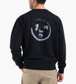 OLAF Brushstroke Face Crewneck Black