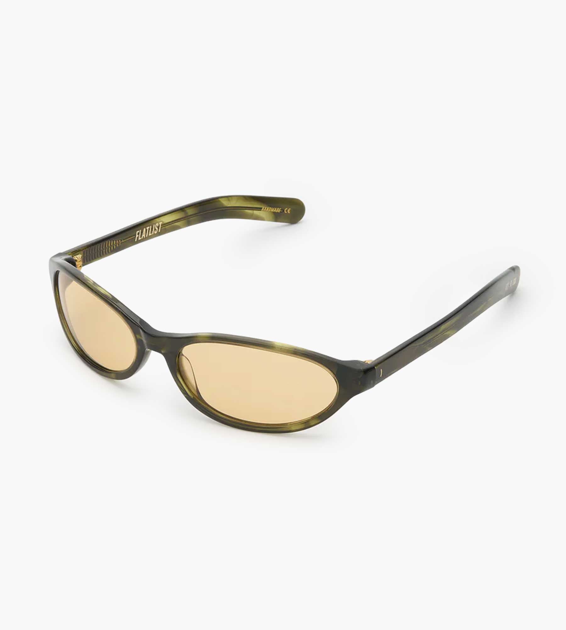 Flatlist Hanky Olive Horn Yellow Lens