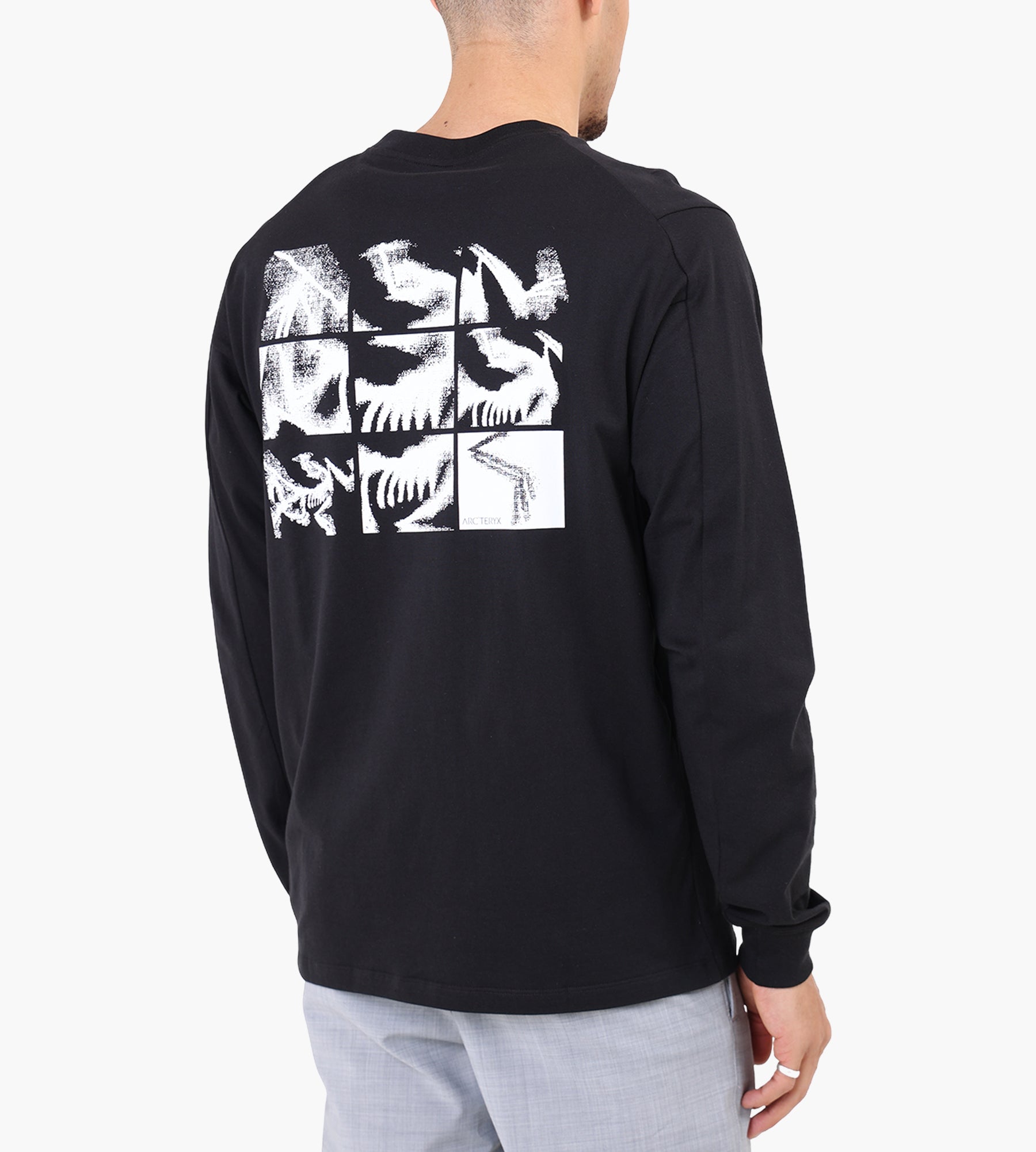 Arc'teryx Kragg SL Cotton Bird Tile Longsleeve M Black Arctic Silk