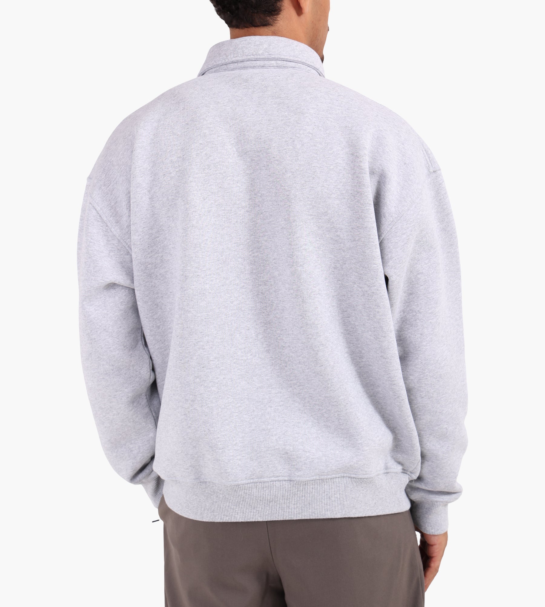 OLAF Signature Oversized Polo Heather Grey