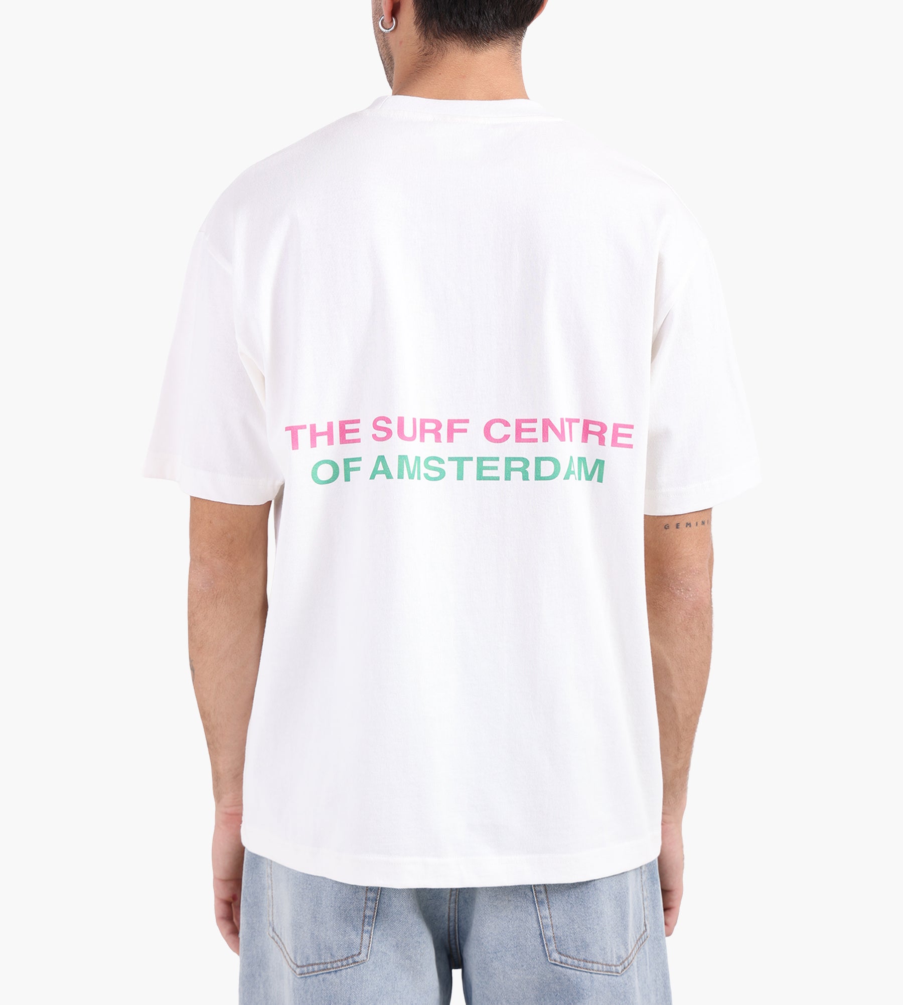 New Amsterdam Surf Association Surf Centre Tee Washed White