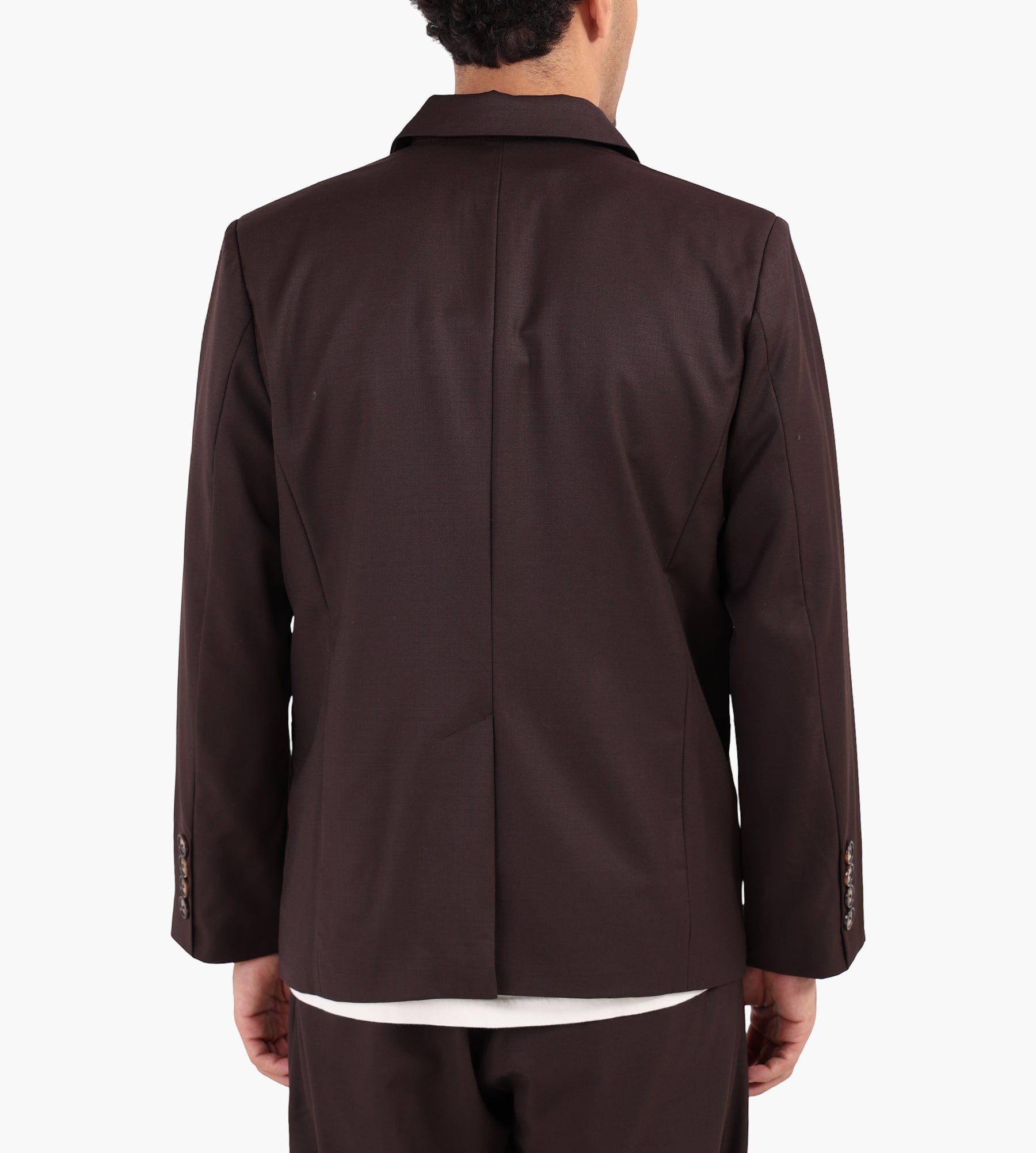 Ange Projects Double Breasted Blazer Brown