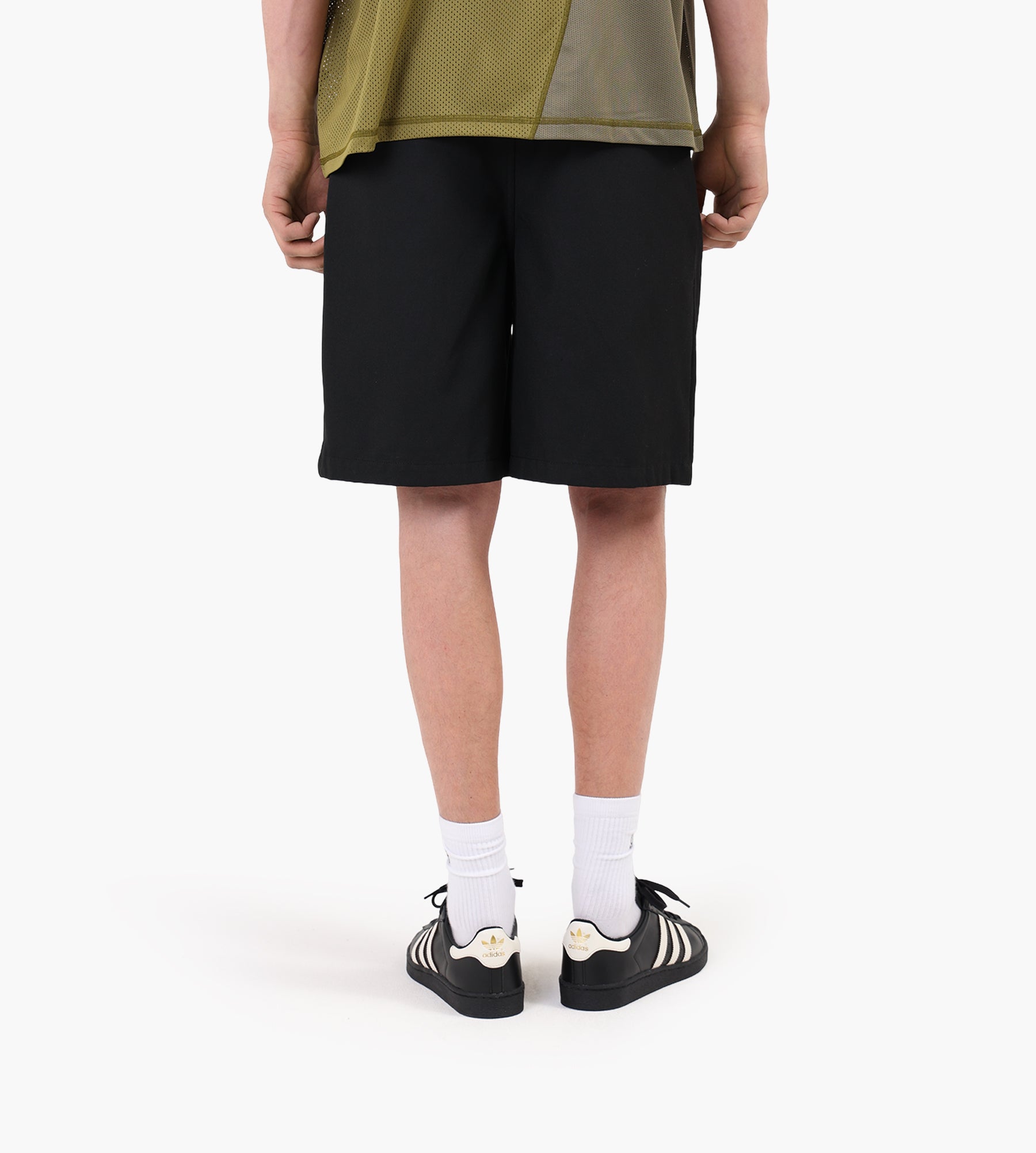 Obey Dean Pleated Short Black