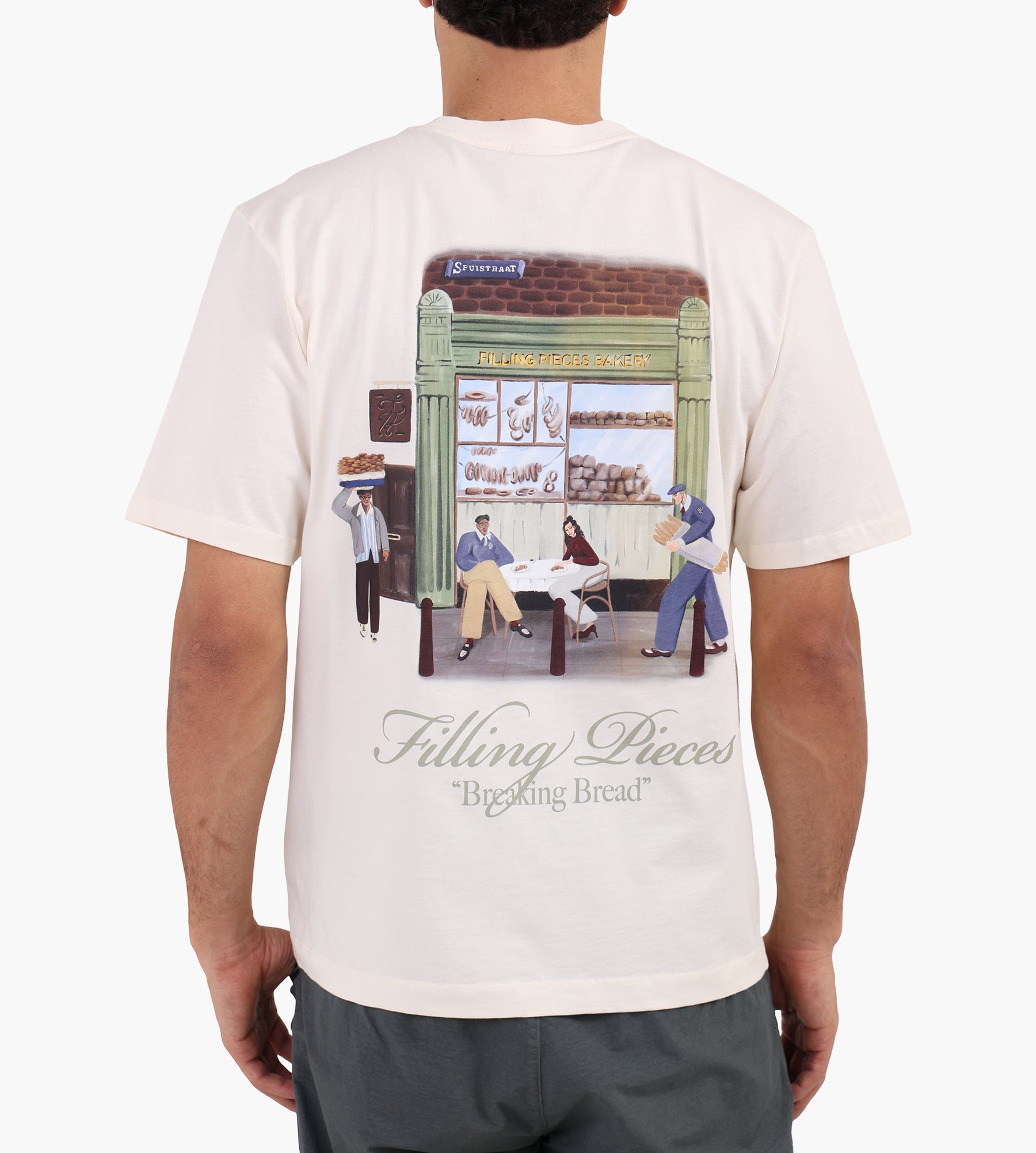 Filling Pieces T-shirt Bakery Antique White