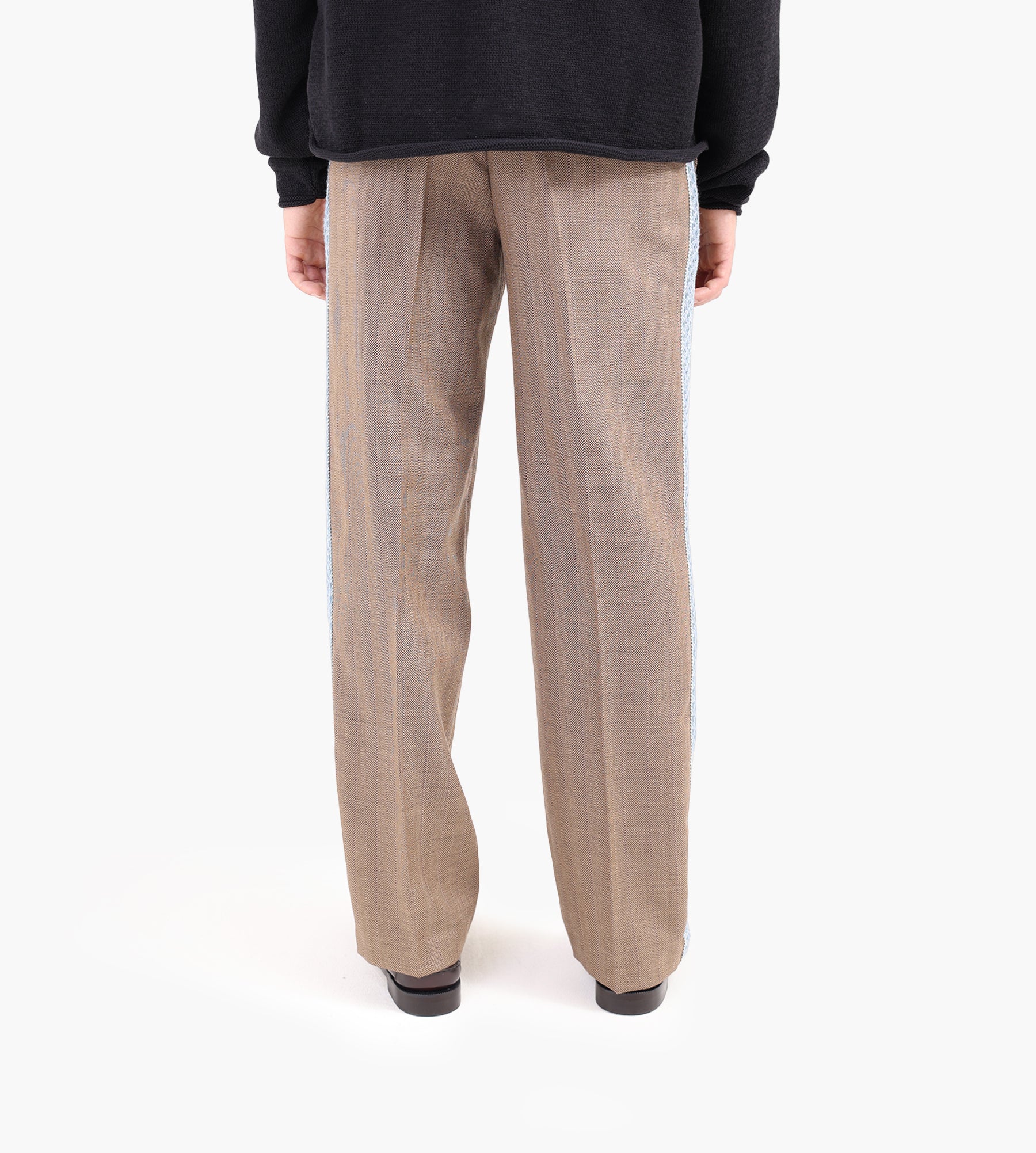 Drôle de Monsieur Le Pantalon Chevron Brown