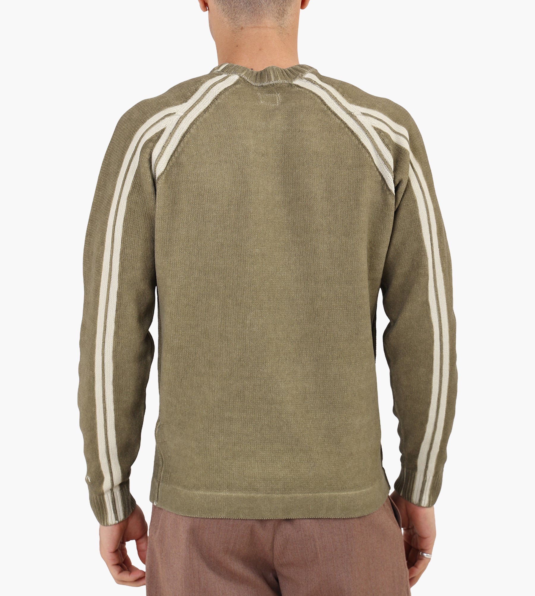 C.P. Company Cotton Chenille Double Dyed Crewneck Dried Herb