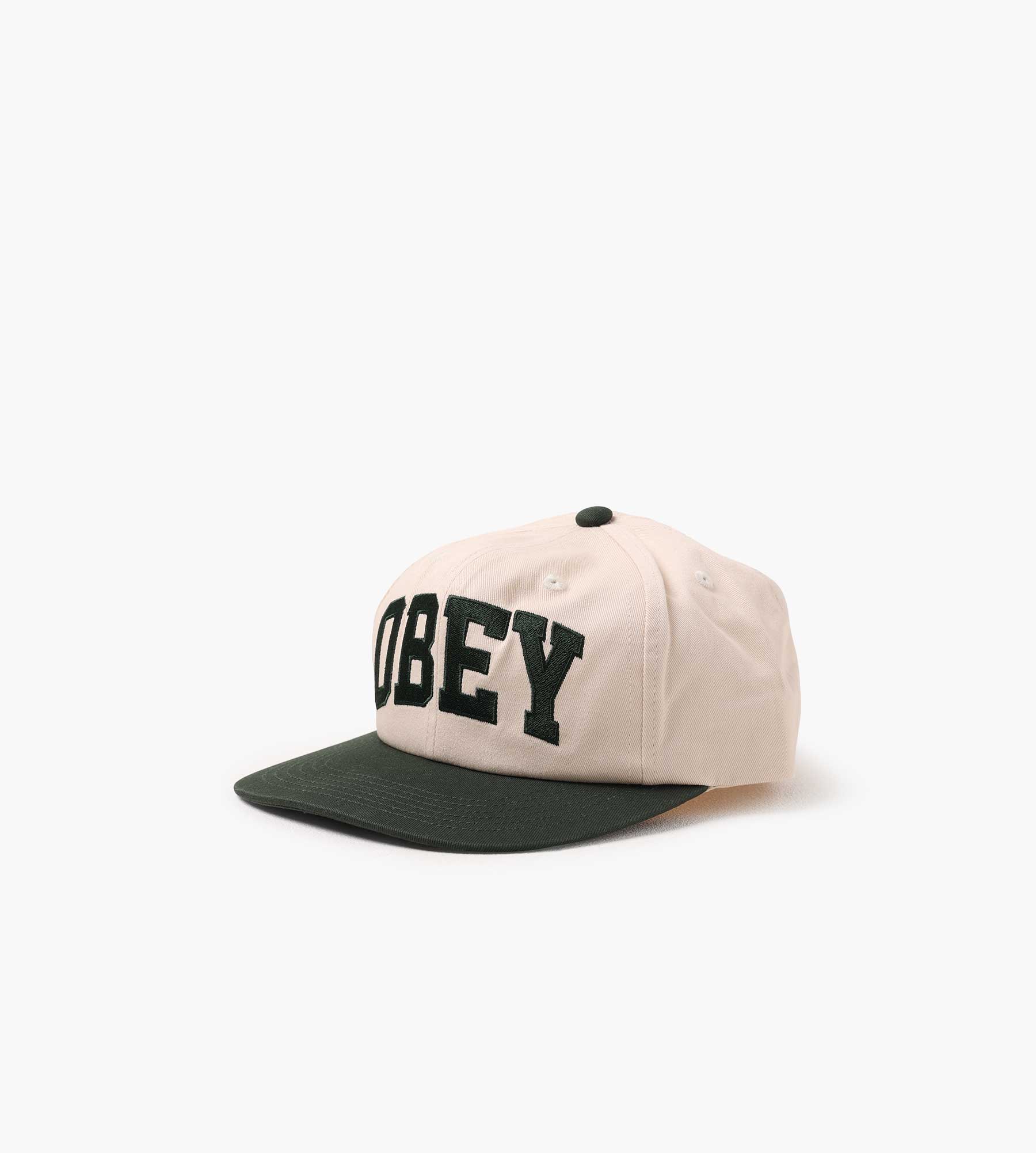 Obey Obey Collegiate 6 Panel Strapback Cedar Multi