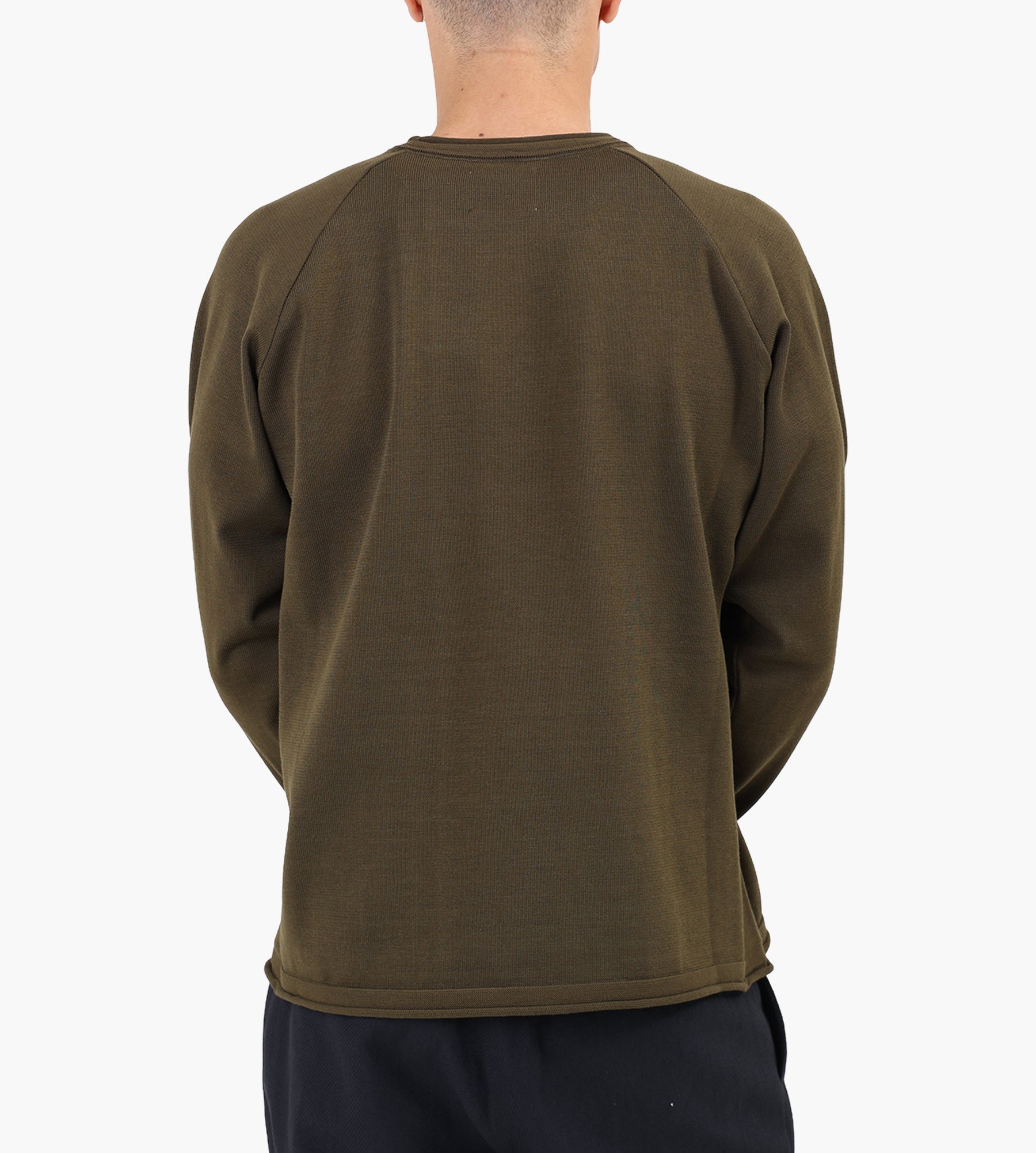 Snow Peak Water-Repellent Knit Pullover Dark Olive