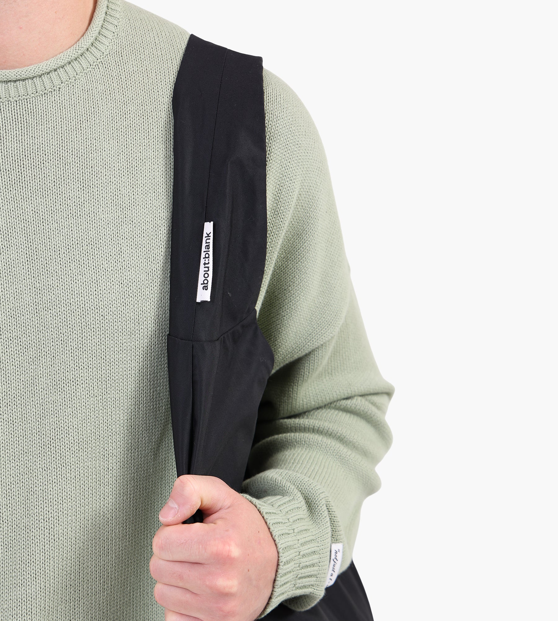 about:blank Tote Bag Nylon Black