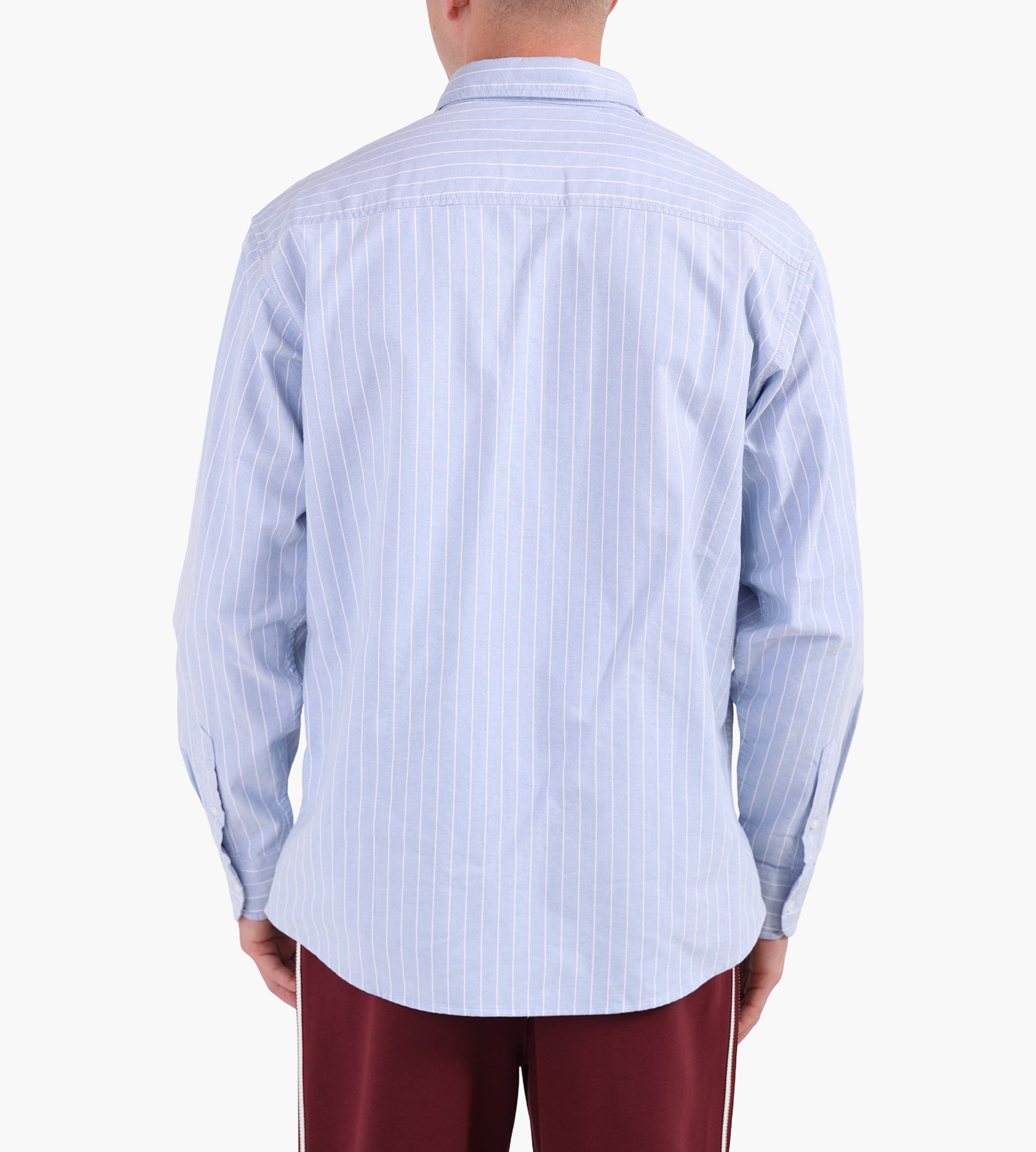 Carhartt WIP Long Sleeve Cassel Shirt Cassel Stripe Bleach White