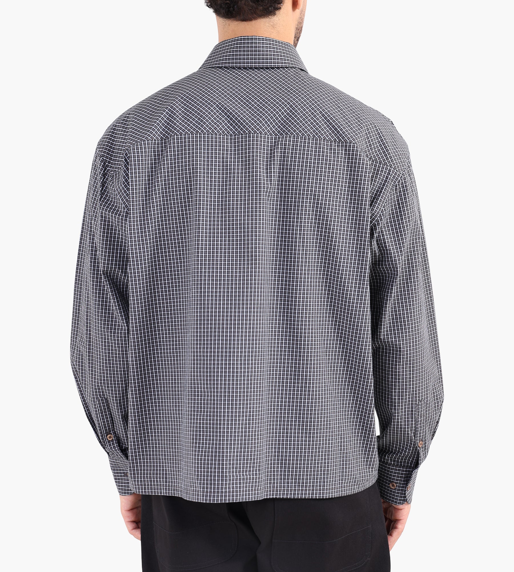 OLAF Checked Boxy Shirt Hot Fudge