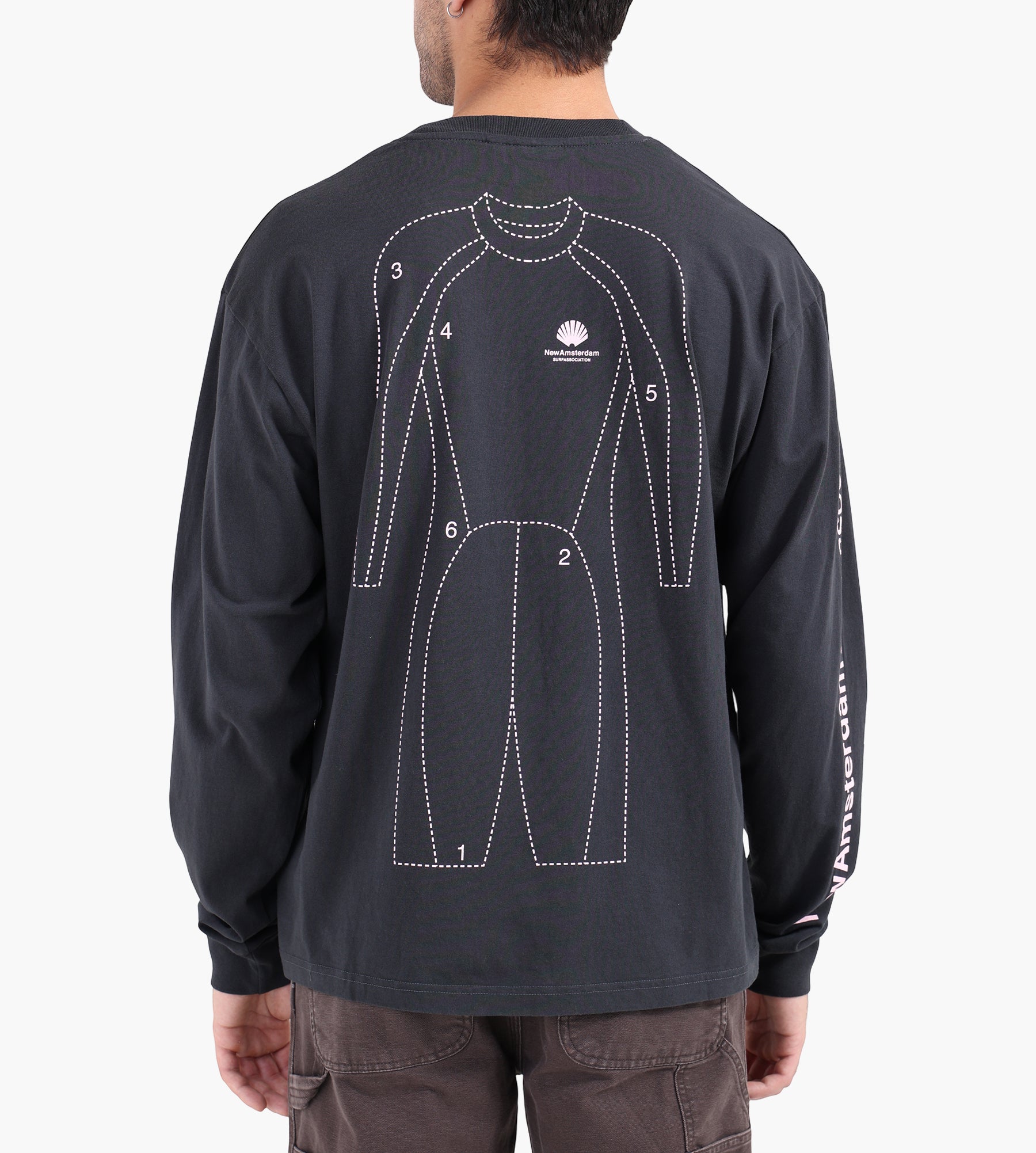 New Amsterdam Surf Association Target Longsleeve Anthracite