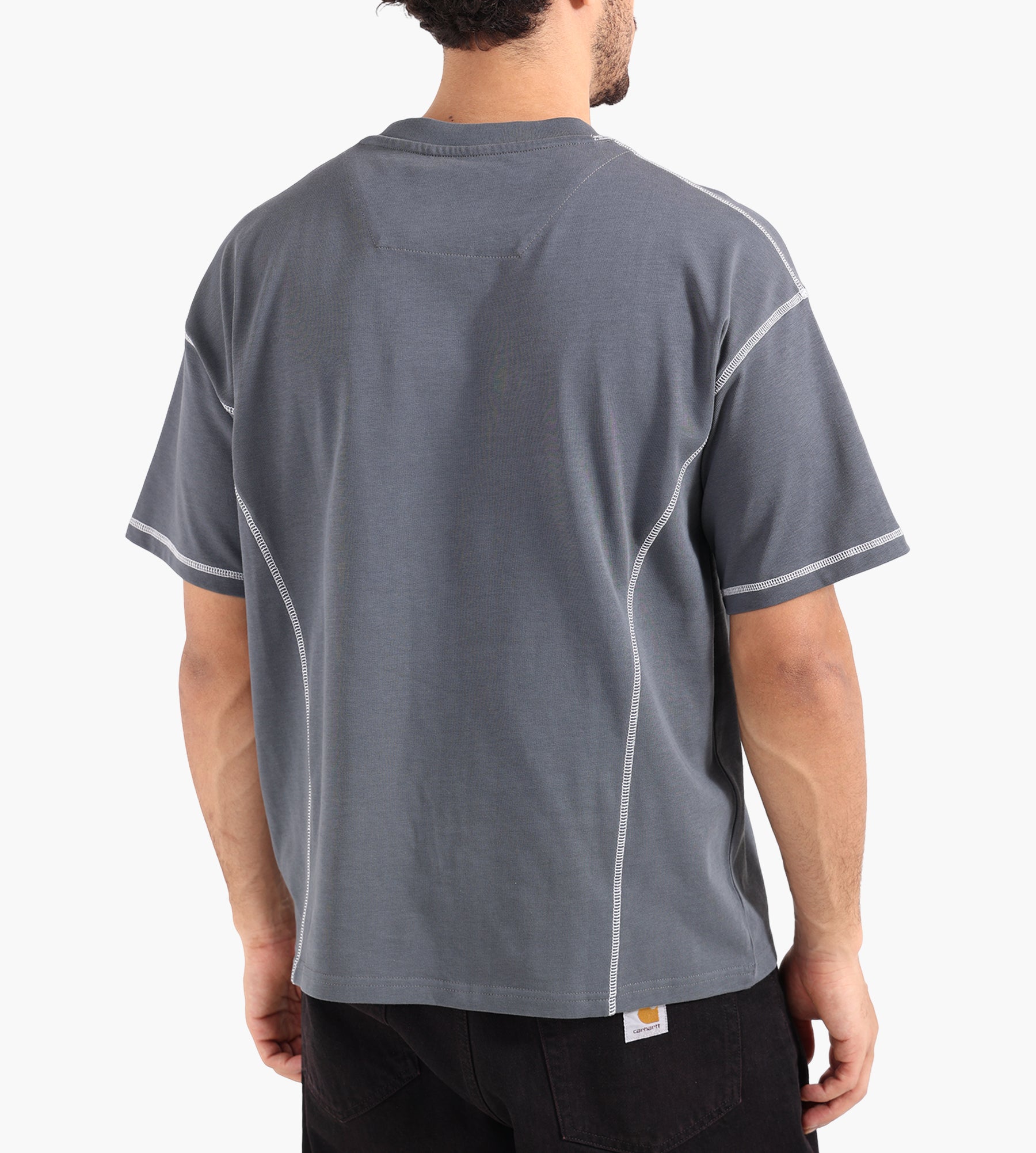 Baskèts Modern Contrast Tee Graphite