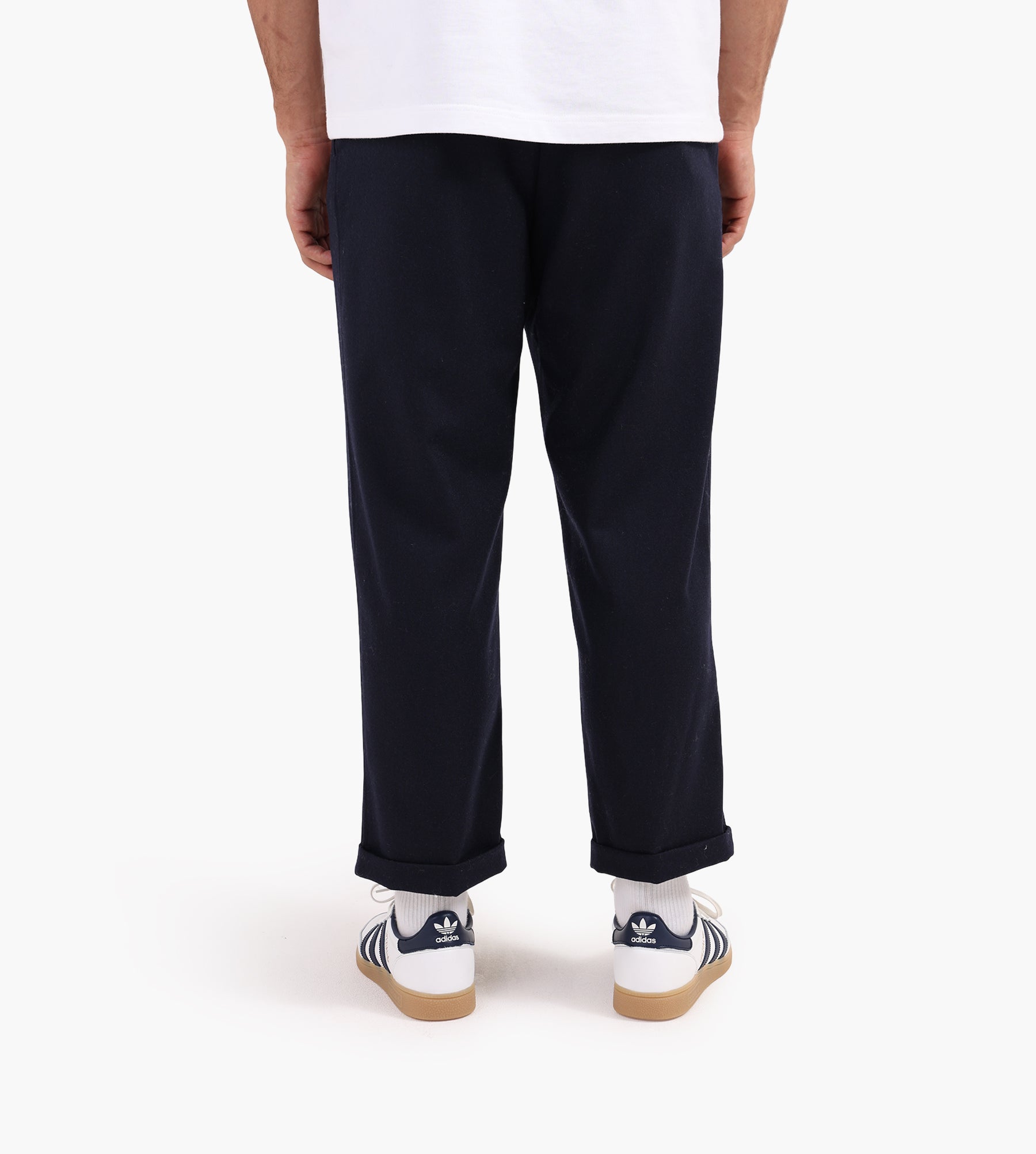 Drôle de Monsieur Le Pantalon Plis Cropped Navy