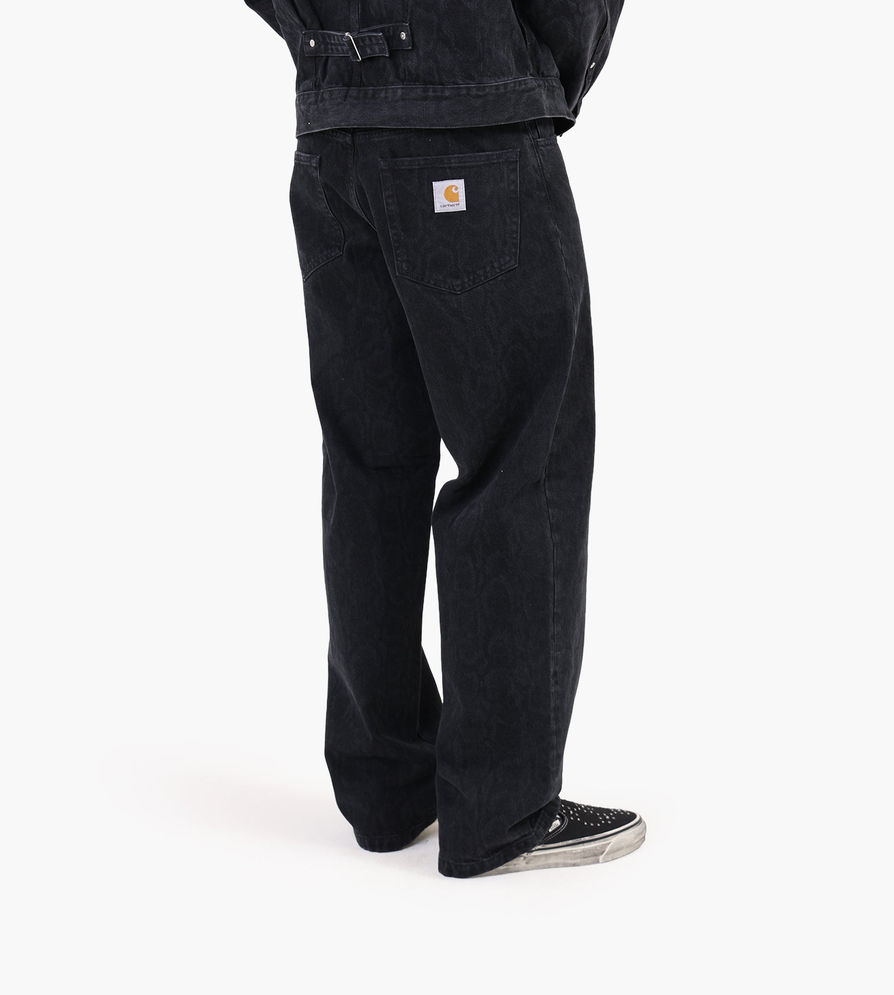 Carhartt WIP Snake Landon Pant Snake Camo Black Heavy Stone Wash