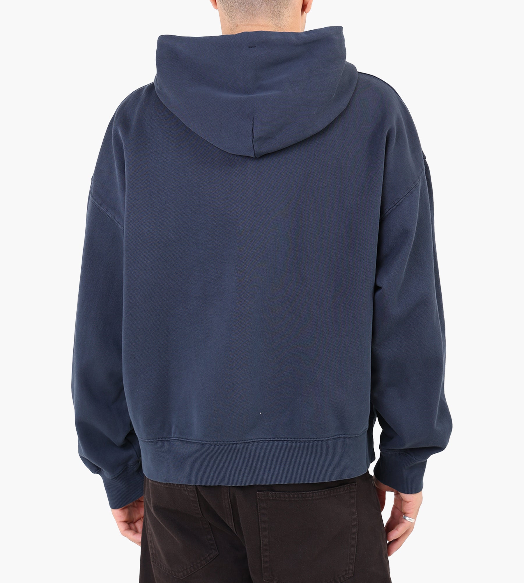 Carhartt WIP Hooded Benton Sweat Jacket Carbon Garment Dyed