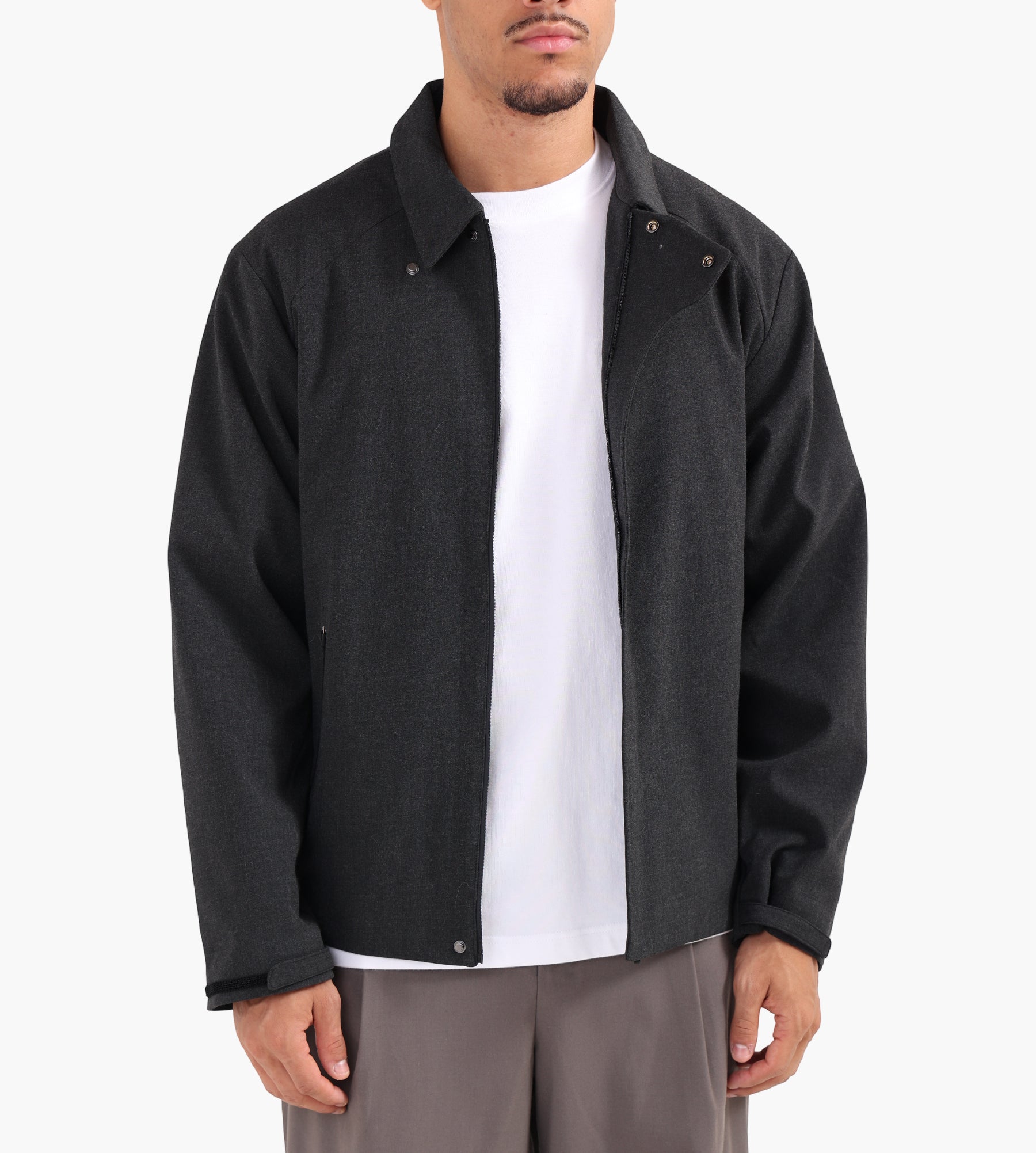 Hiking Patrol Waypoint Texture Jacket Dark Grey