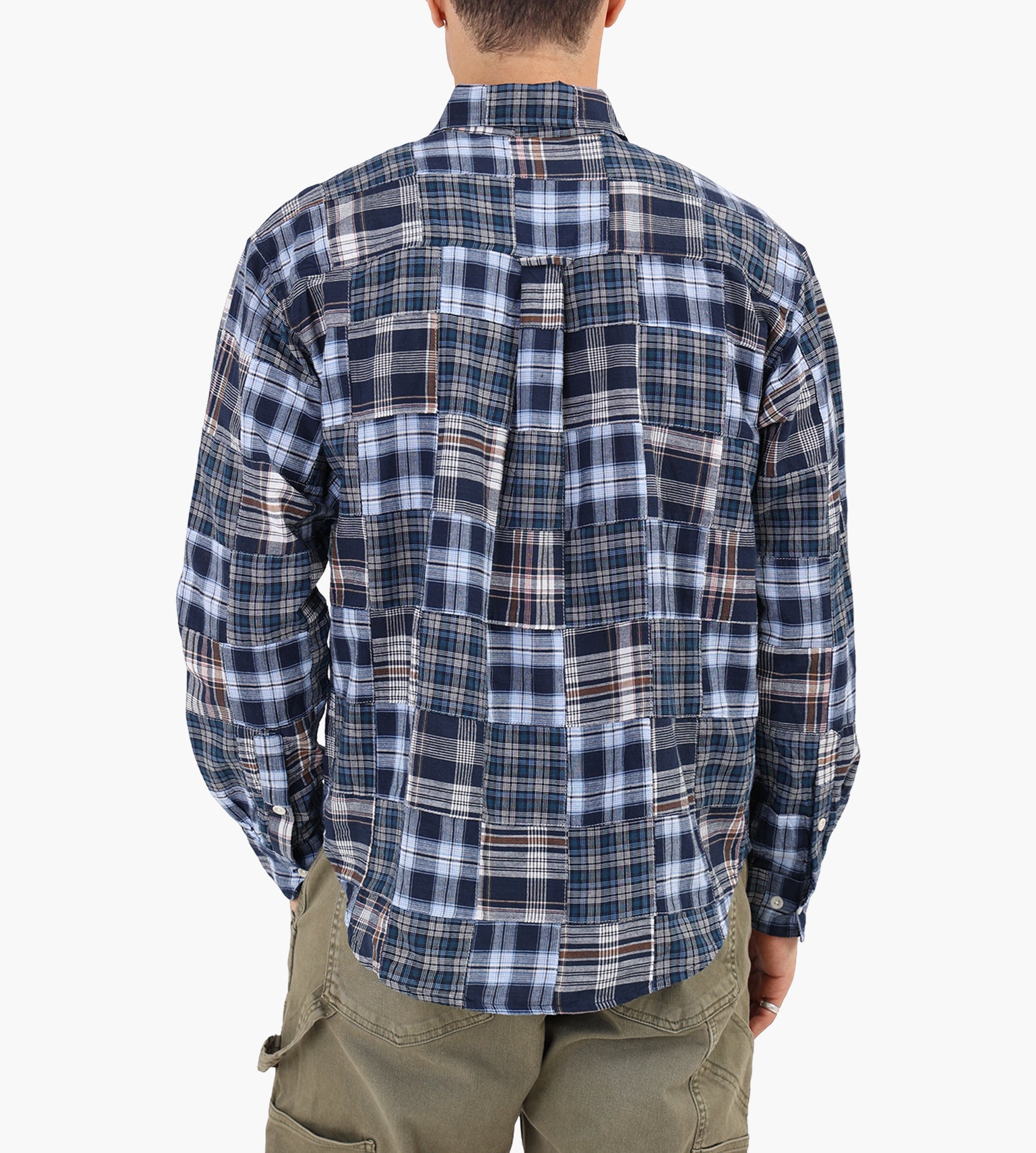 Café-Mountain Patchwork Check Heritage Shirt Crazy Madras