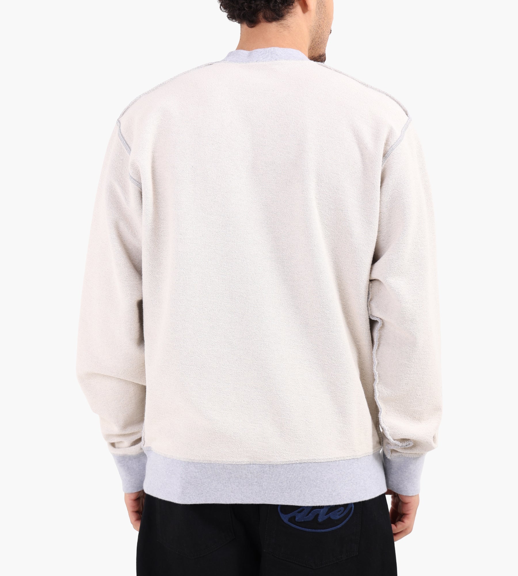 Arte Antwerp Reversible Label Crewneck Grey