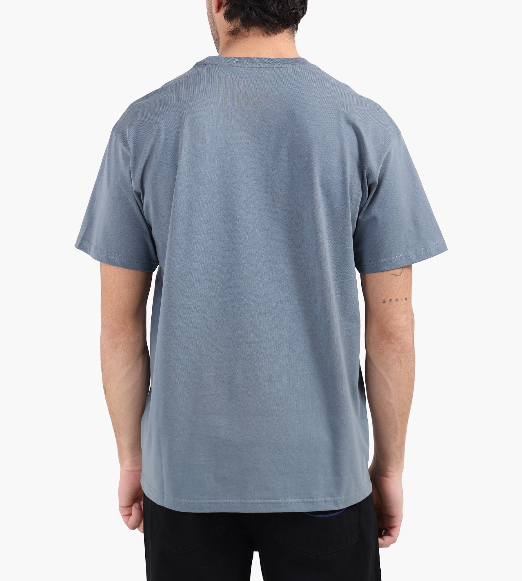 Carhartt WIP Chase T-Shirt Cozy Blue Gold - Carhartt WIP - Clothing