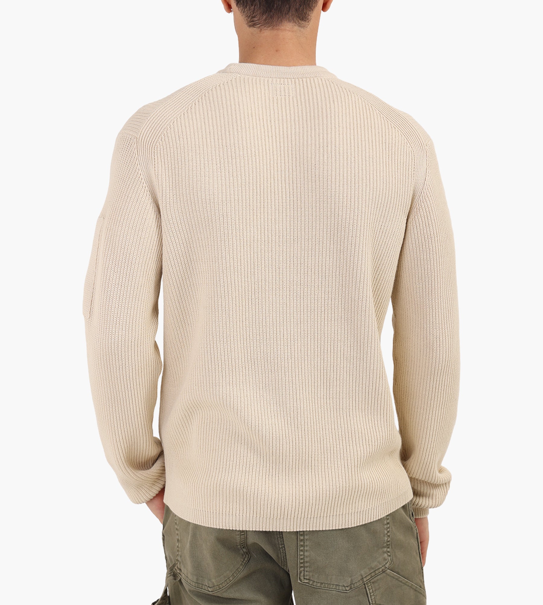 C.P. Company Cotton Sea Island Crewneck Lens Frozen Dew
