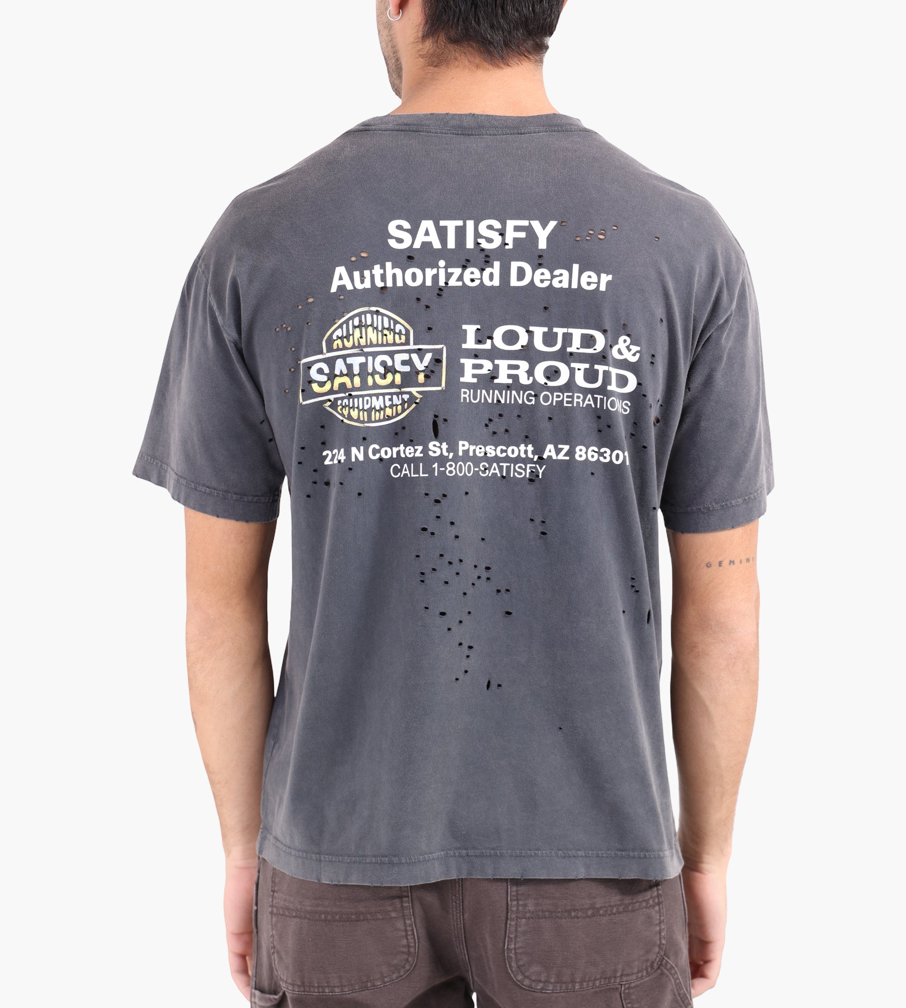 Satisfy MothTech T-Shirt EST1 Aged Black