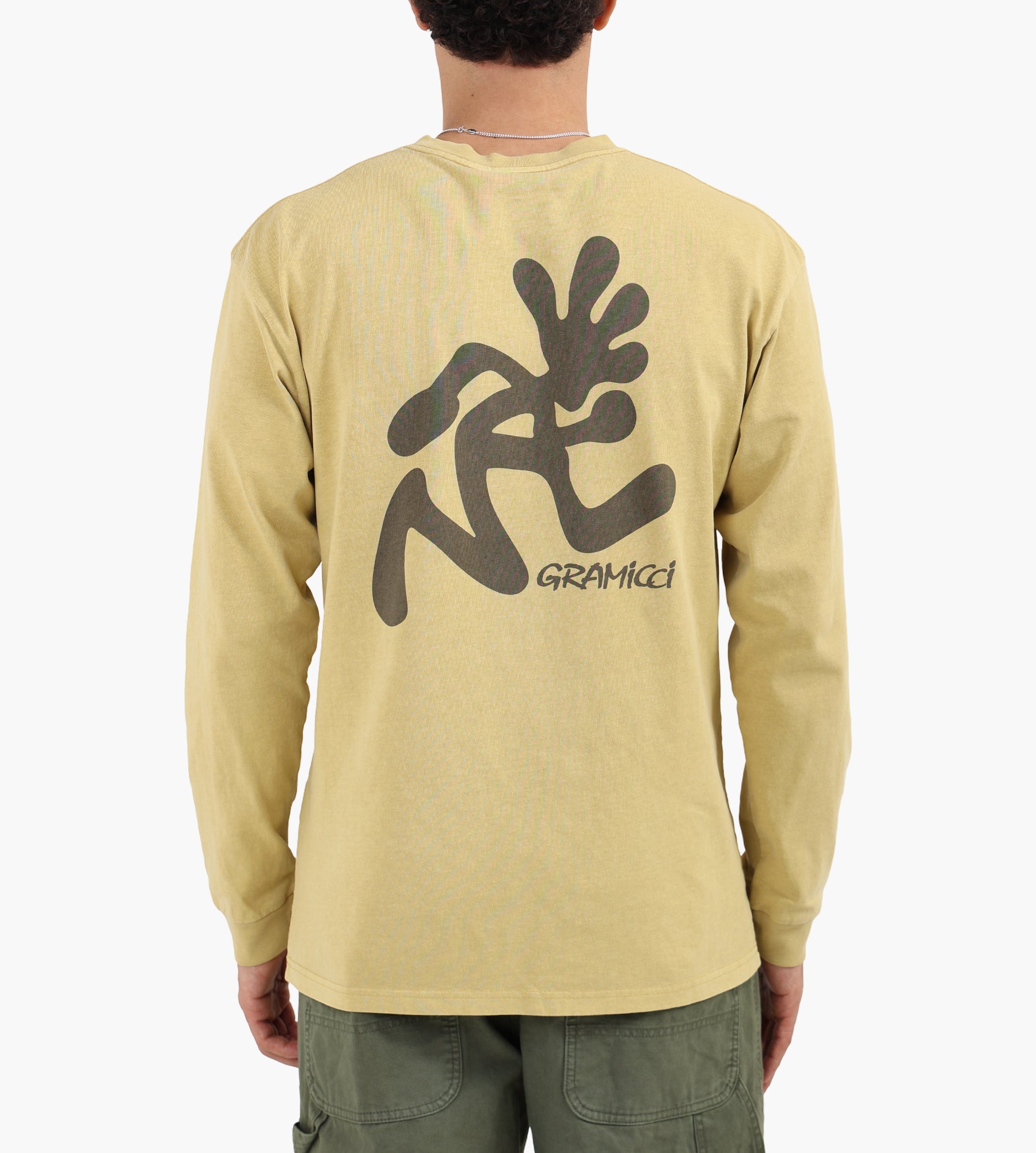 Gramicci Running Man Longsleeve Pigment Dyed Sulphur Pigment