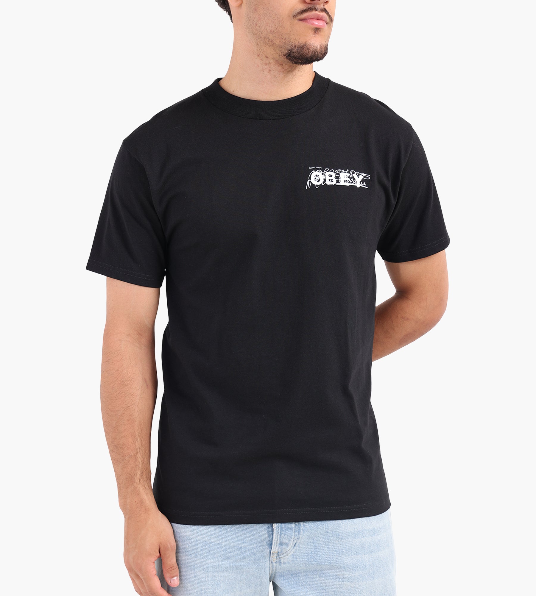 Obey Obey Scribble Tee Black