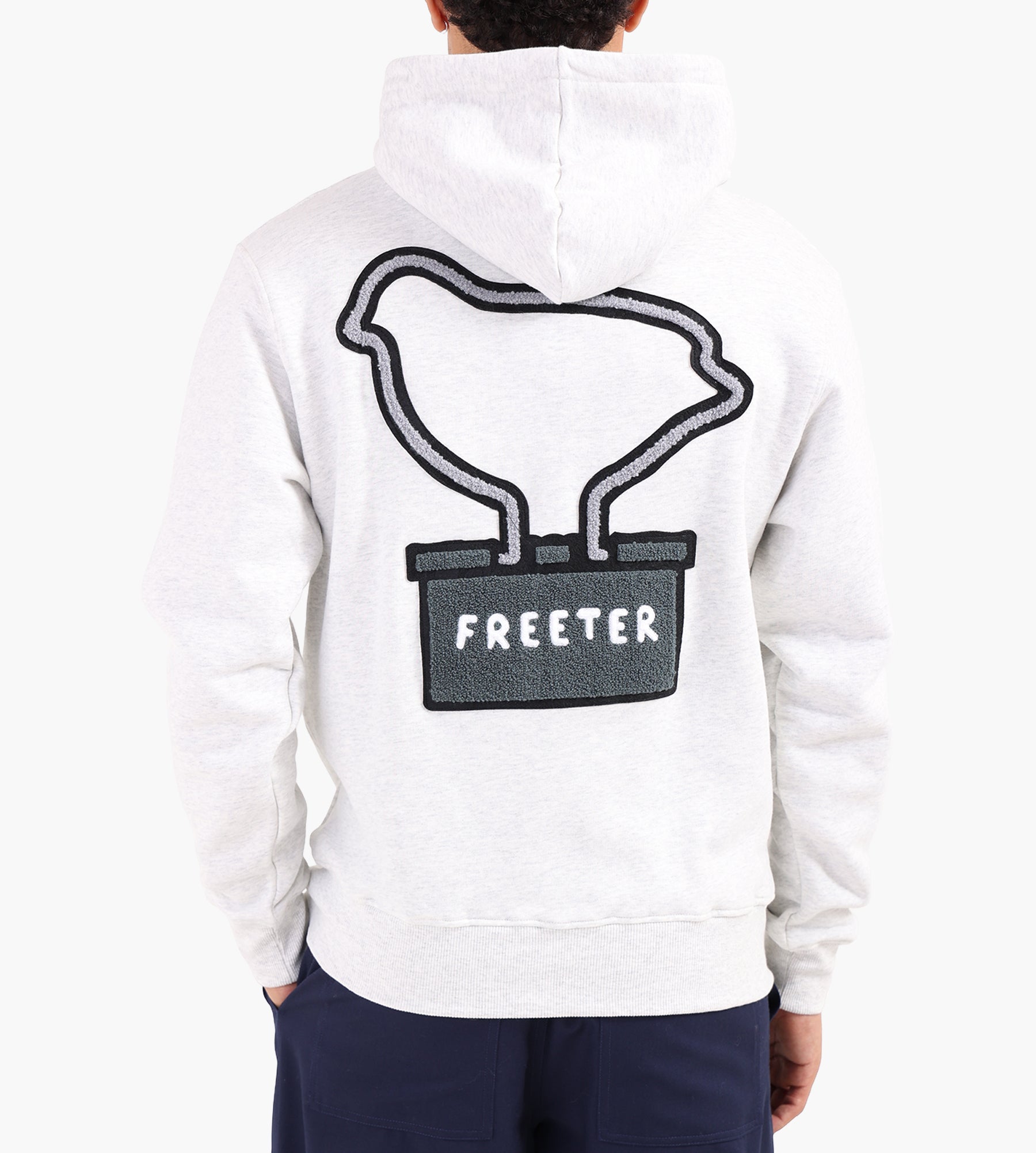 Freeter Clip Hoodie Grey
