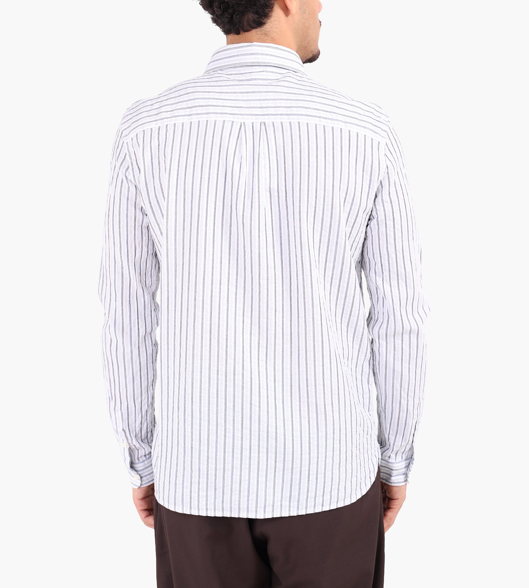 Libertine-Libertine Babylon 3643 Shirt Black Sand Stripe