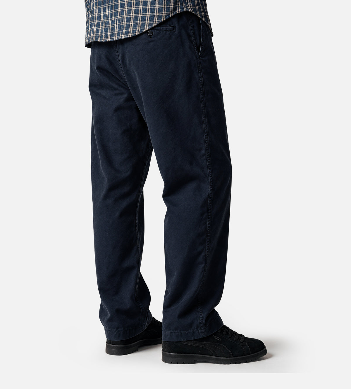 Norse Projects Vivestad Broken Twill Wide Chino Dark Navy