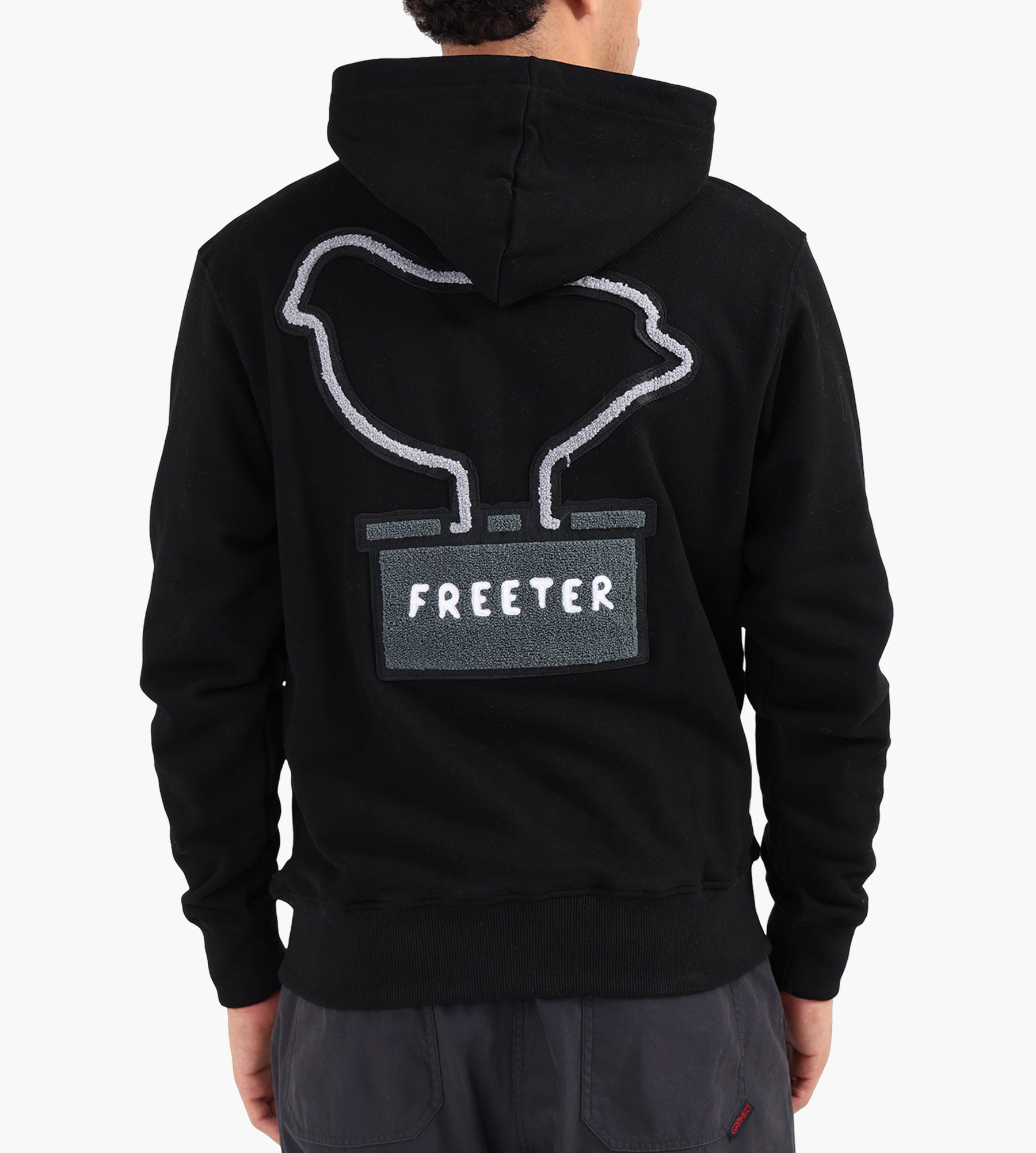 Freeter Clip Hoodie Black