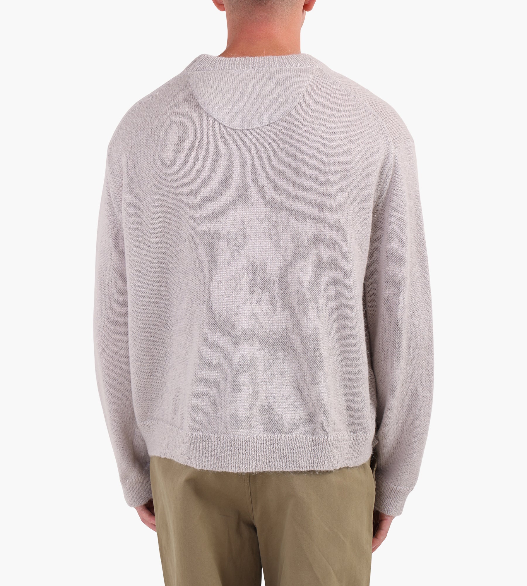 Bram's Fruit Garden Hose Knit Crewneck Grey Melange