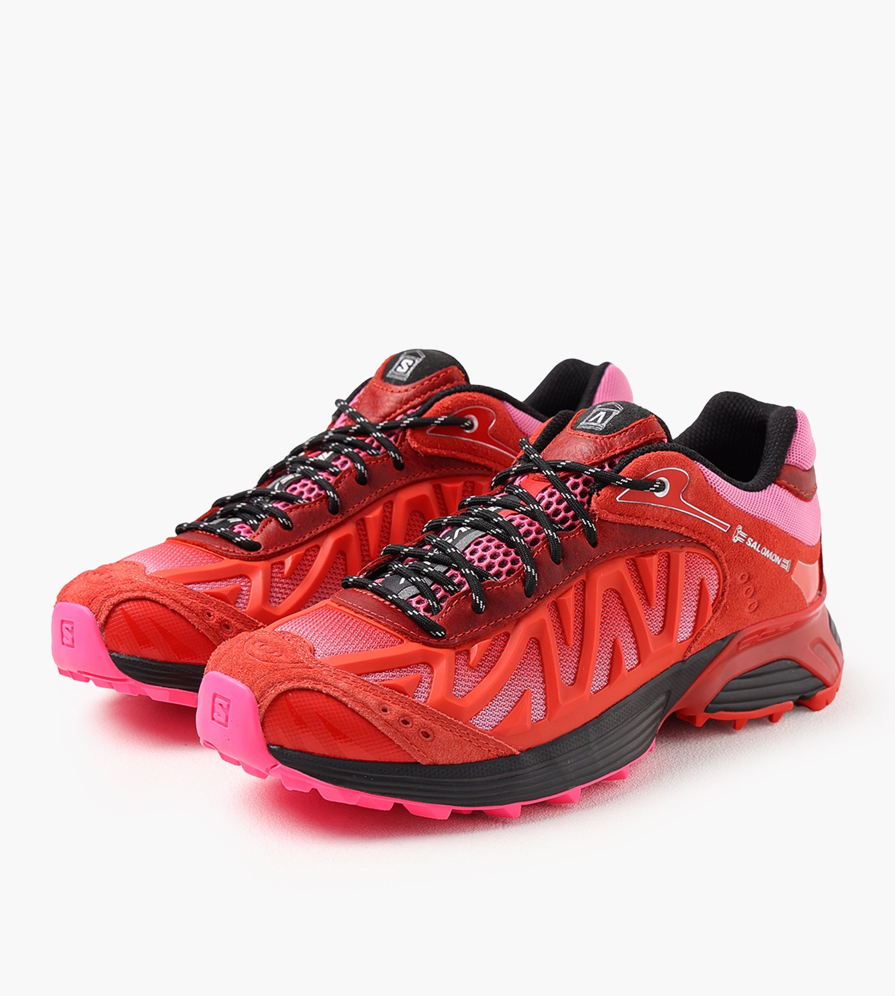 Salomon x Aries XT-Whisper Fiery Red Fuchsia Pink Black