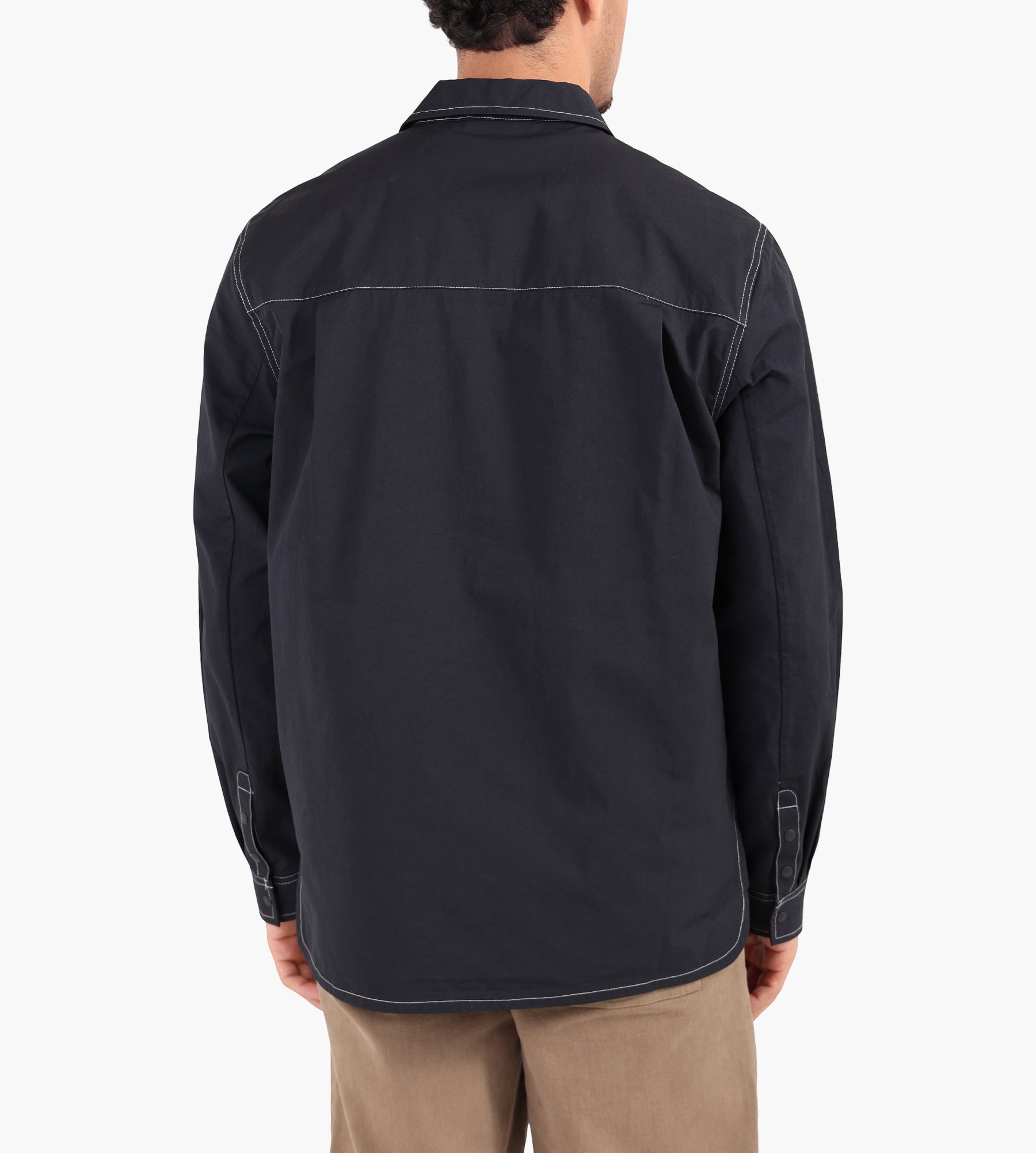 Purple Mountain Observatory Long Sleeve Trail Shirt Overshirt Black