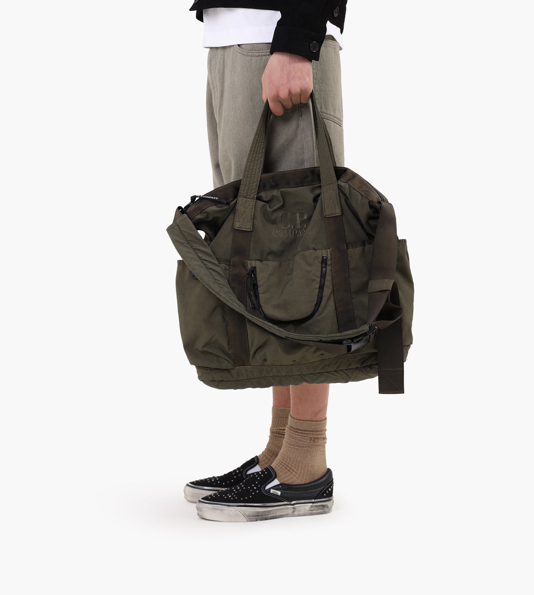 C.P. Company Twill Tote Bag Ivy Green