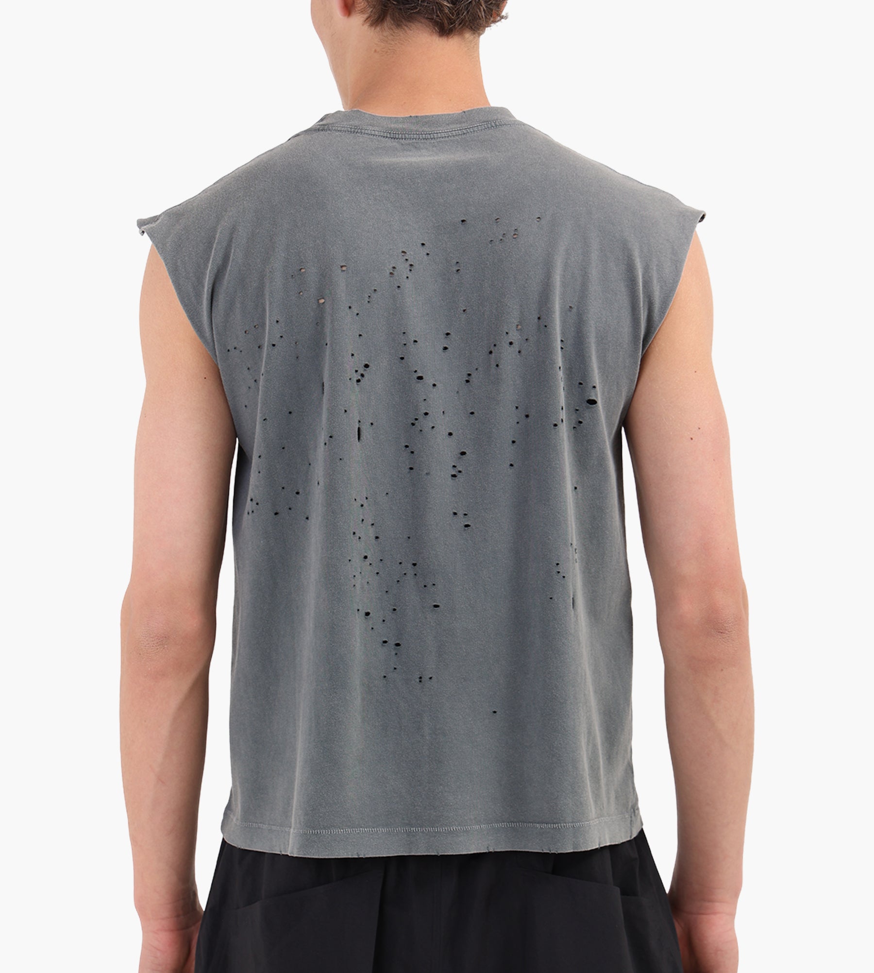 Satisfy MothTech Muscle Tee Faded Black