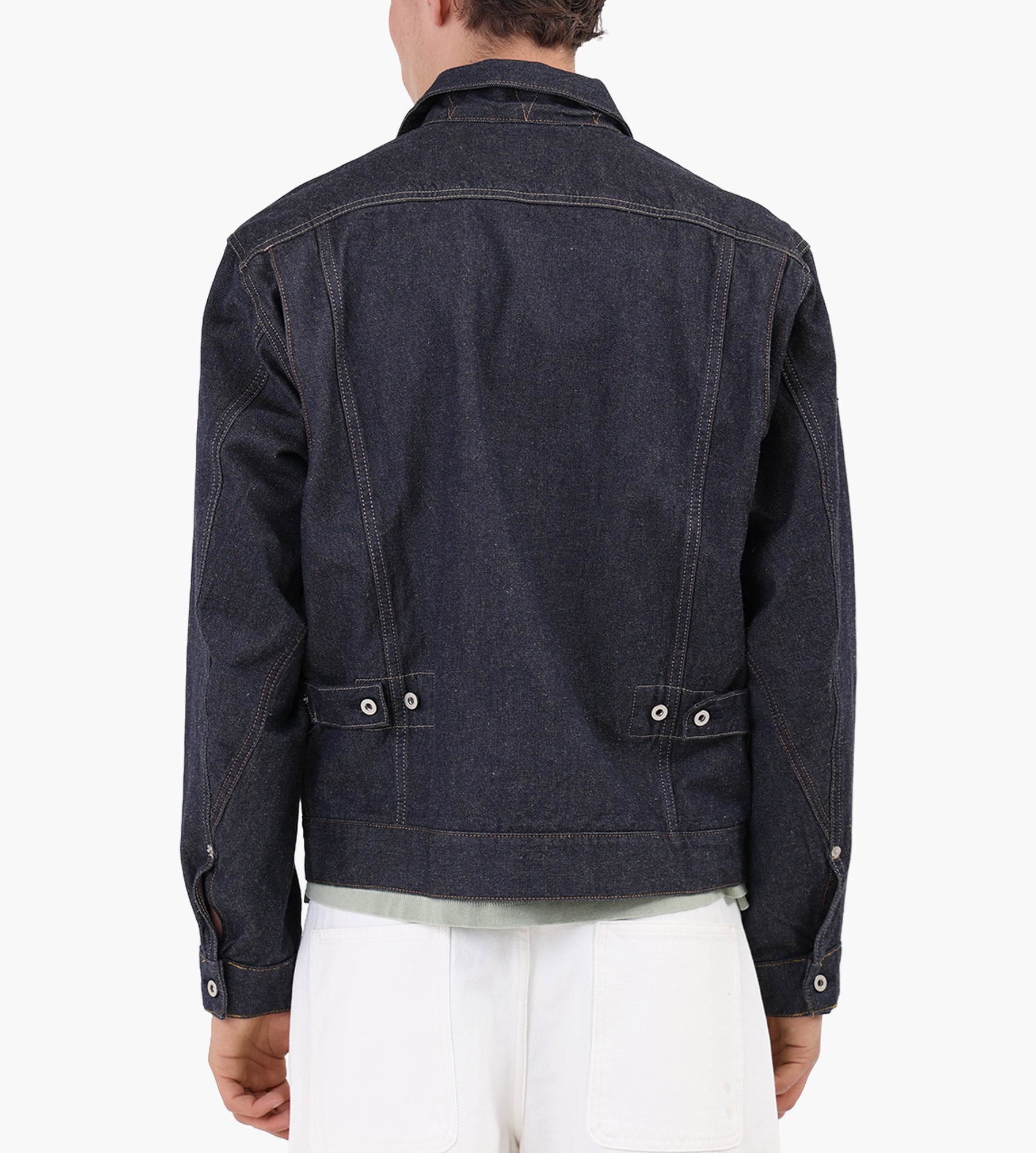 Norse Projects Svendborg Broken Twill Cotton Linen Denim Jacket Indigo