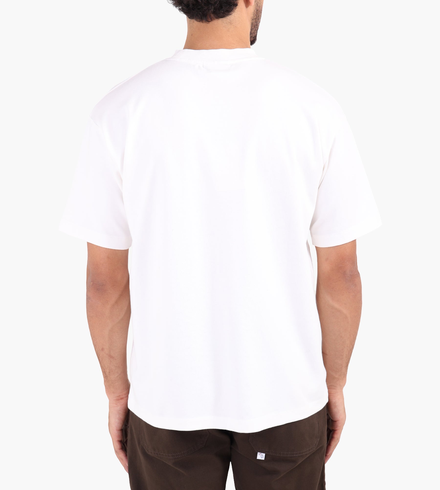 Drôle de Monsieur T-Shirt Slogan Hibiscus Off White