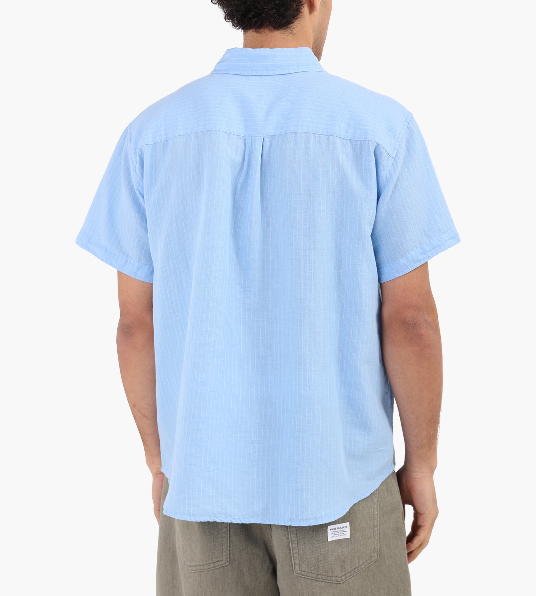 Obey Barry Woven Shirt Sky Blue Multi