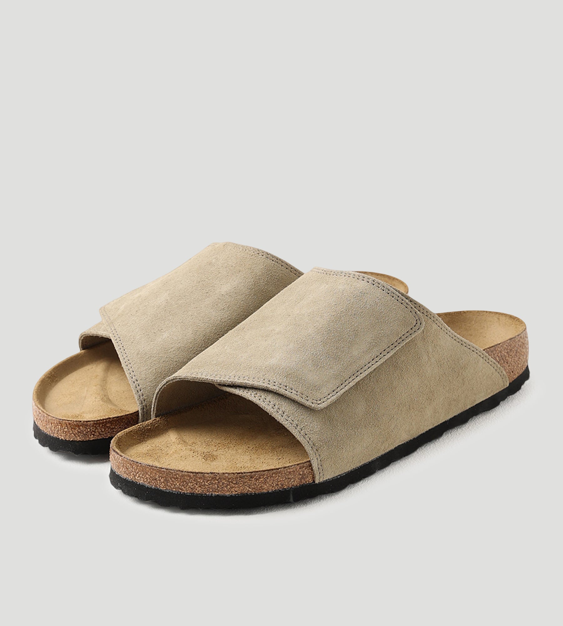 Birkenstock Solana Suede Leather Faded Khaki